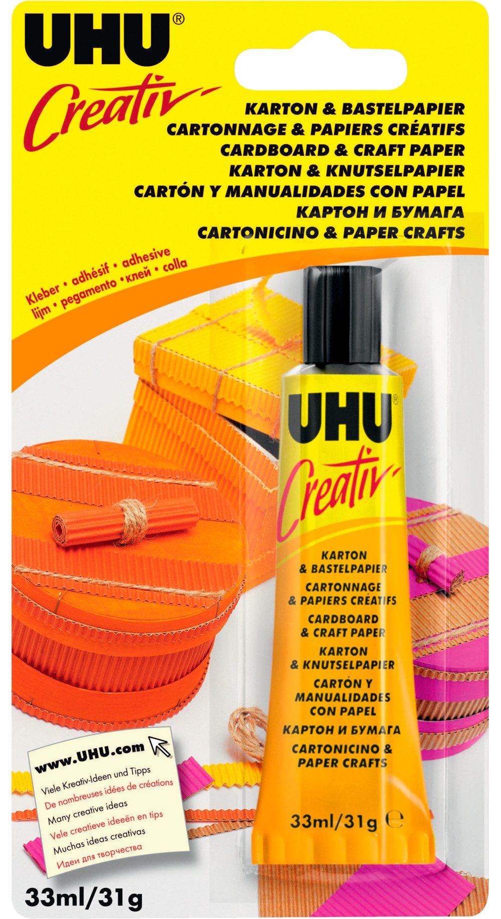 UHU Bastelkleber Papierkleber Creativ, 31 g