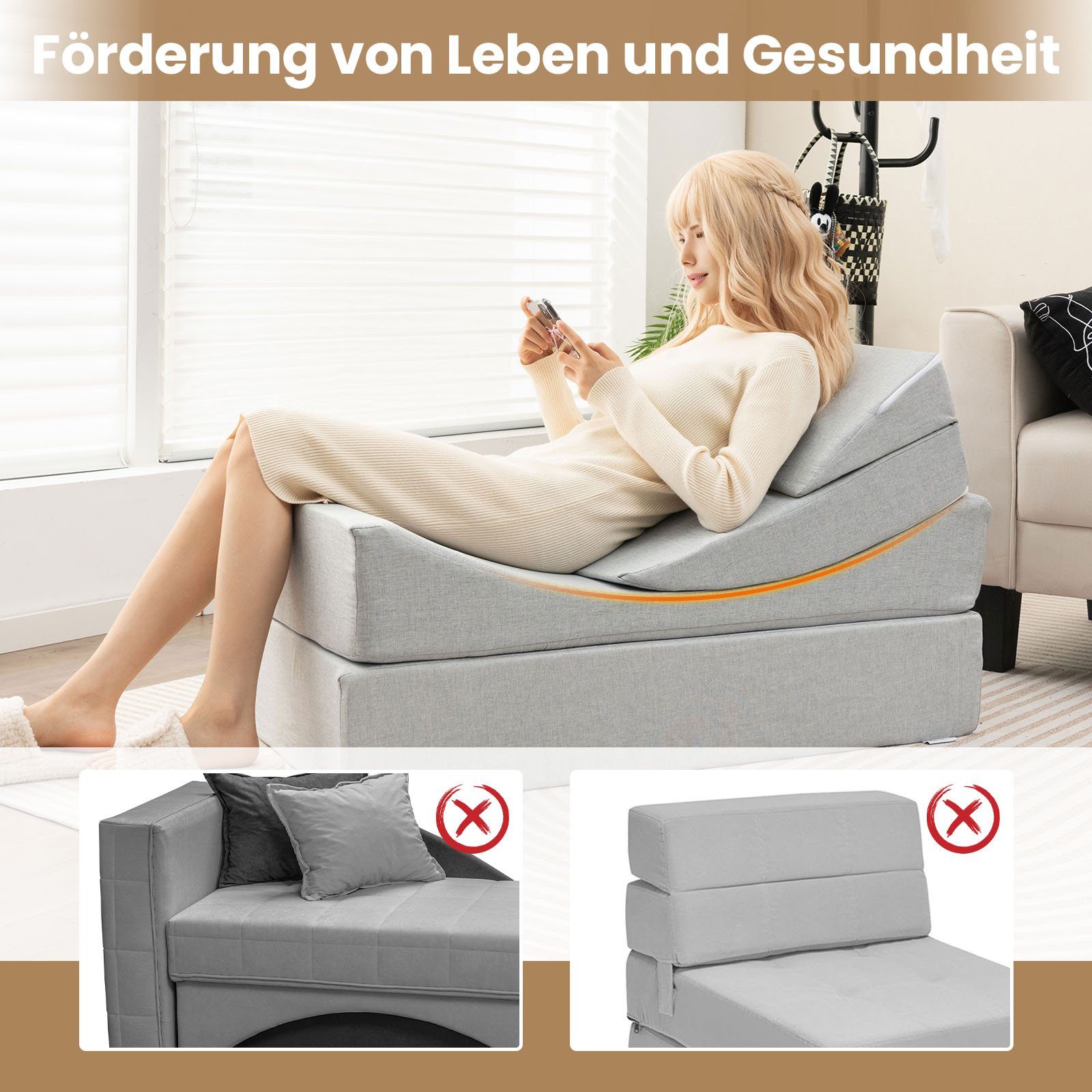 Platzsparender Katzenkletterer Für Die Tür – Faltbar, Mit Kuscheligem Kissen Und Spielglocke (aus 420D Nylon)