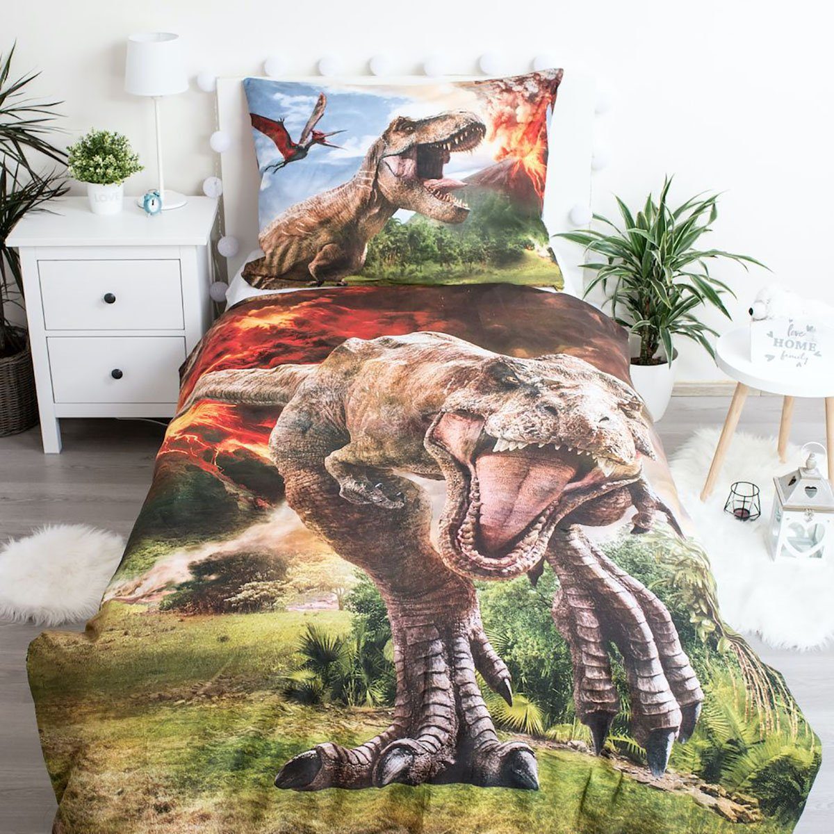 Jurassic World Kinderbettwäsche Bettwäsche Set, Jurassic günstig online kaufen