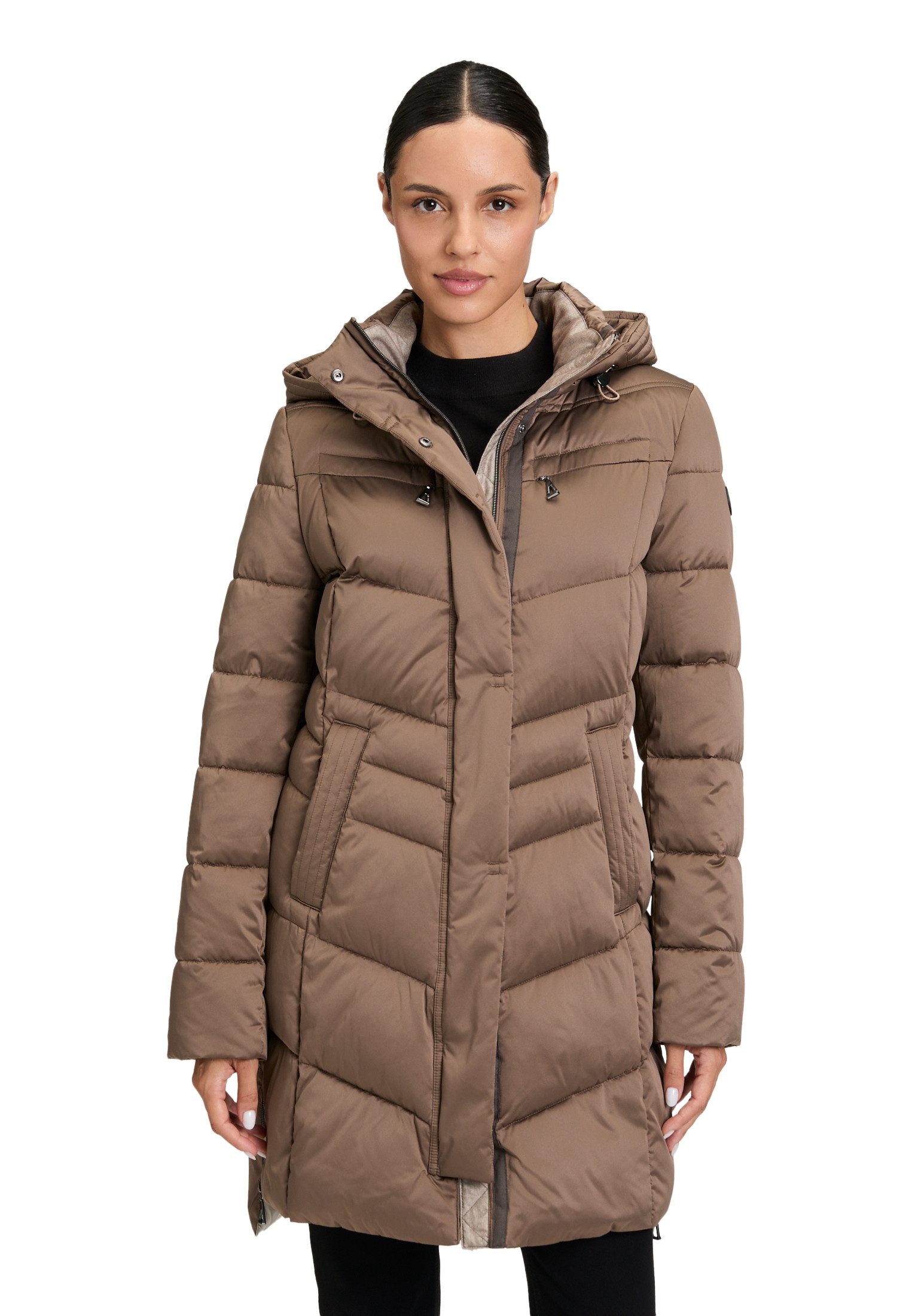 Gil Bret Steppjacke mit Kapuze und seitlichem Reißverschluss günstig online kaufen