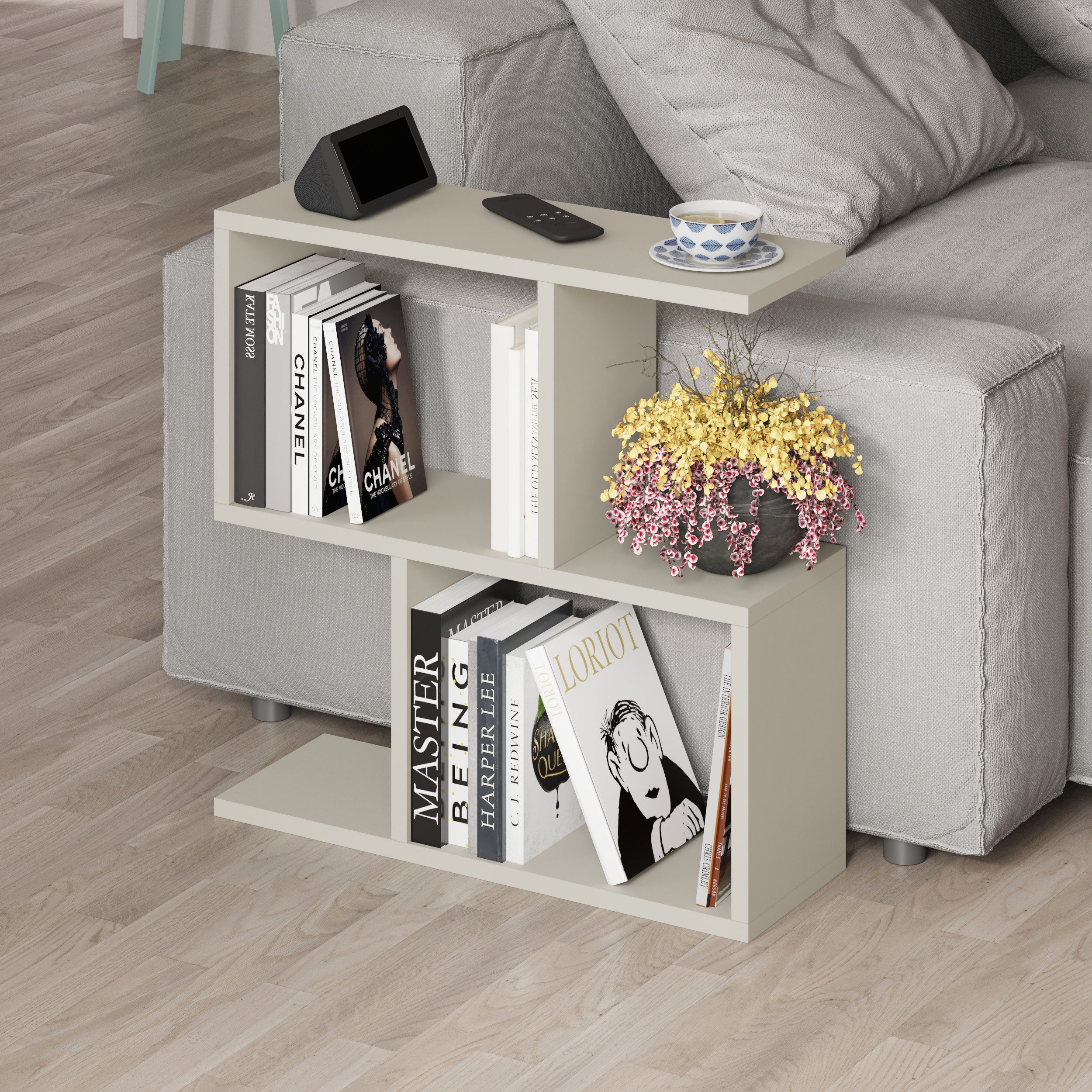 Decortie Beistelltisch Homemania, Modern Seite Ende Beistelltisch, Couchtisch, 60 x 19,5 x 60 cm