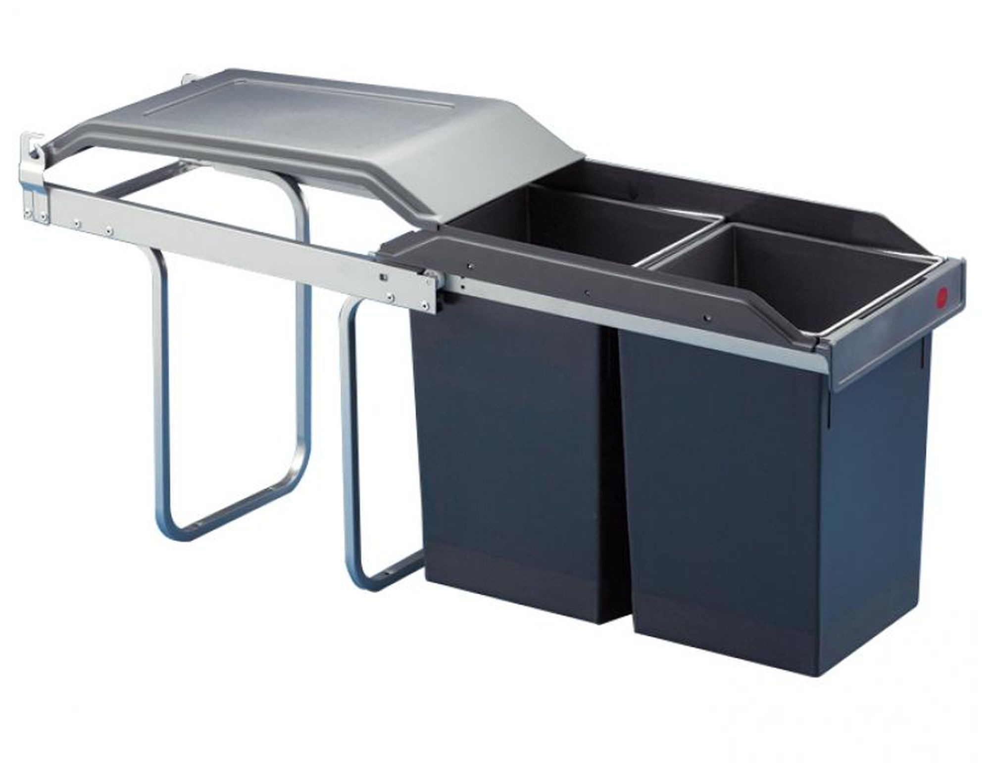 Hailo Einbaumülleimer Hailo Mülleimer Küche Einbau ab 30cm Schrankbreite 2x 15 L Abfalleimer, siehe Beschreibung