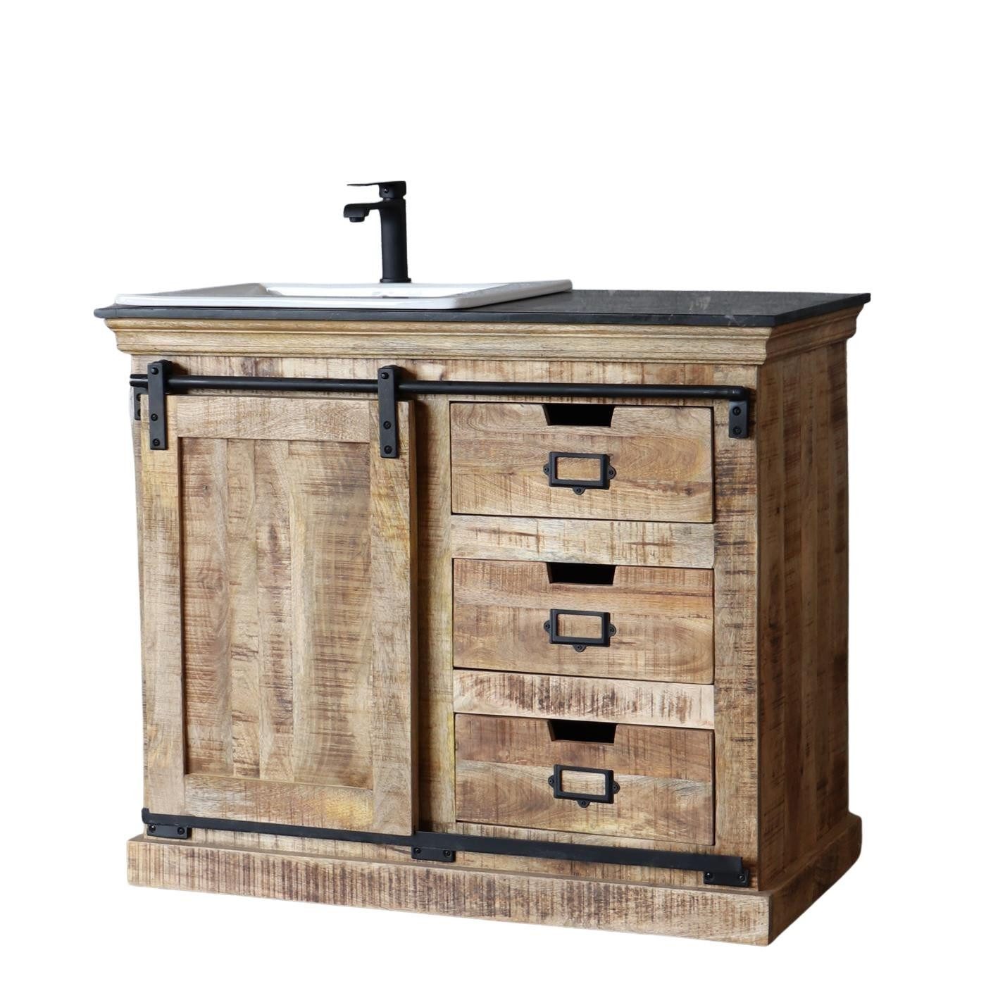 baario Waschtisch Waschtisch VODICE rustikal, rustikal Landhausstil Vintage Badmöbel