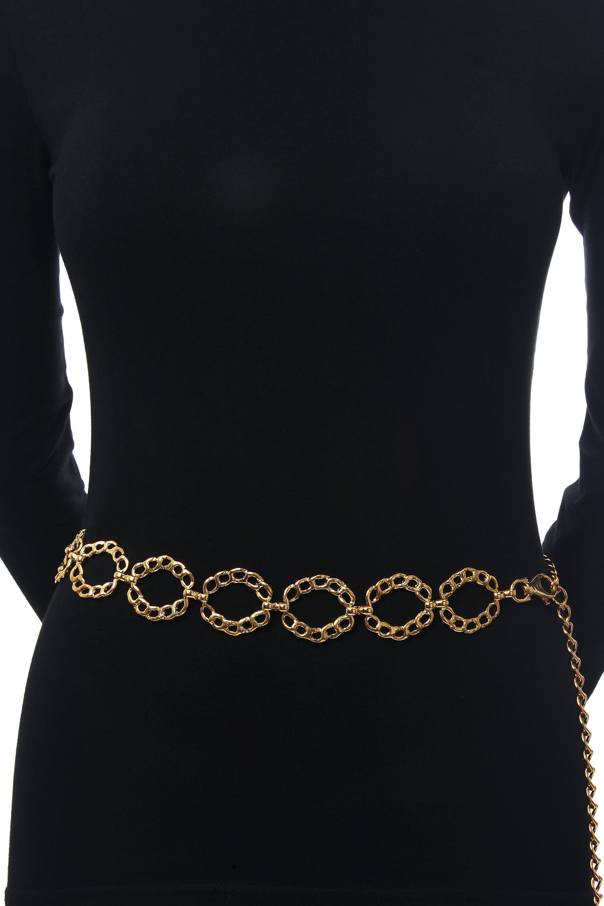 COLLEZIONE ALESSANDRO Kettengürtel Klara mit ovalen Elementen aus Kettengliedern geformt