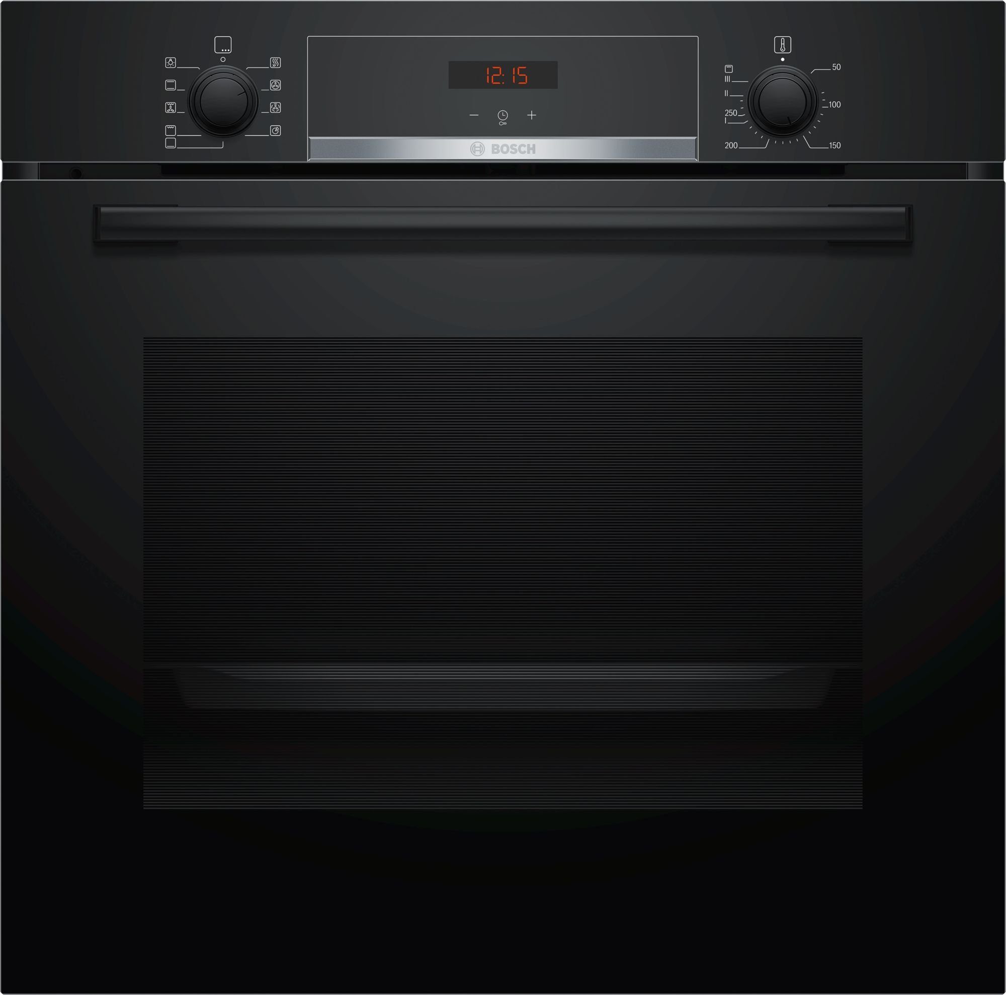 BOSCH Backofen HBA534EB0 schwarz Einbauherd autark 3D Heißluft Teleskopauszug EEK A