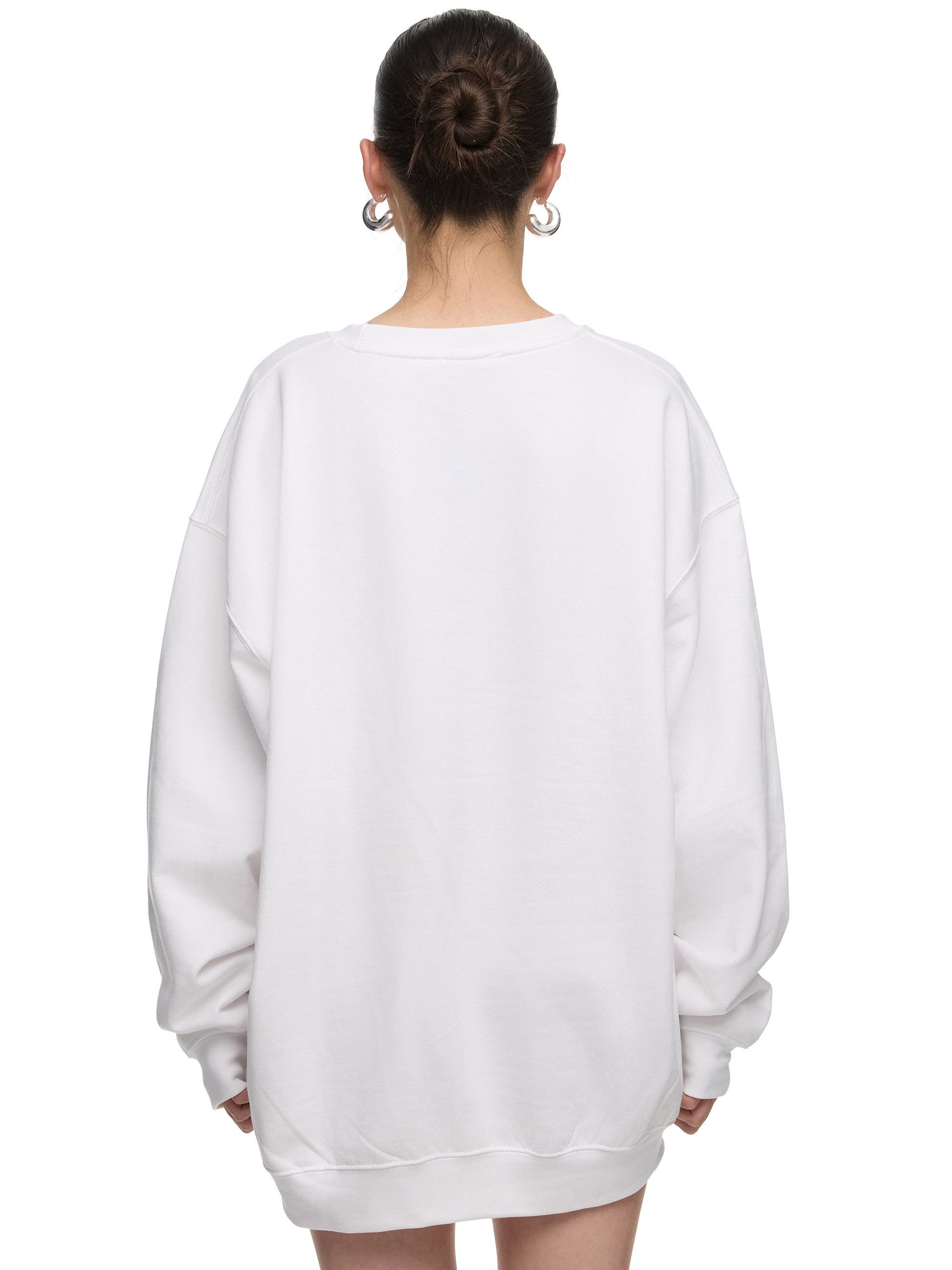 Worldclassca Sweatshirt Worldclassca Oversized Sweatshirt POSITIVE Print Langarm Pullover FREIZEIT SWEATSHIRT POSITIVE MINT VIBES LIFE ANIMAL PRINT