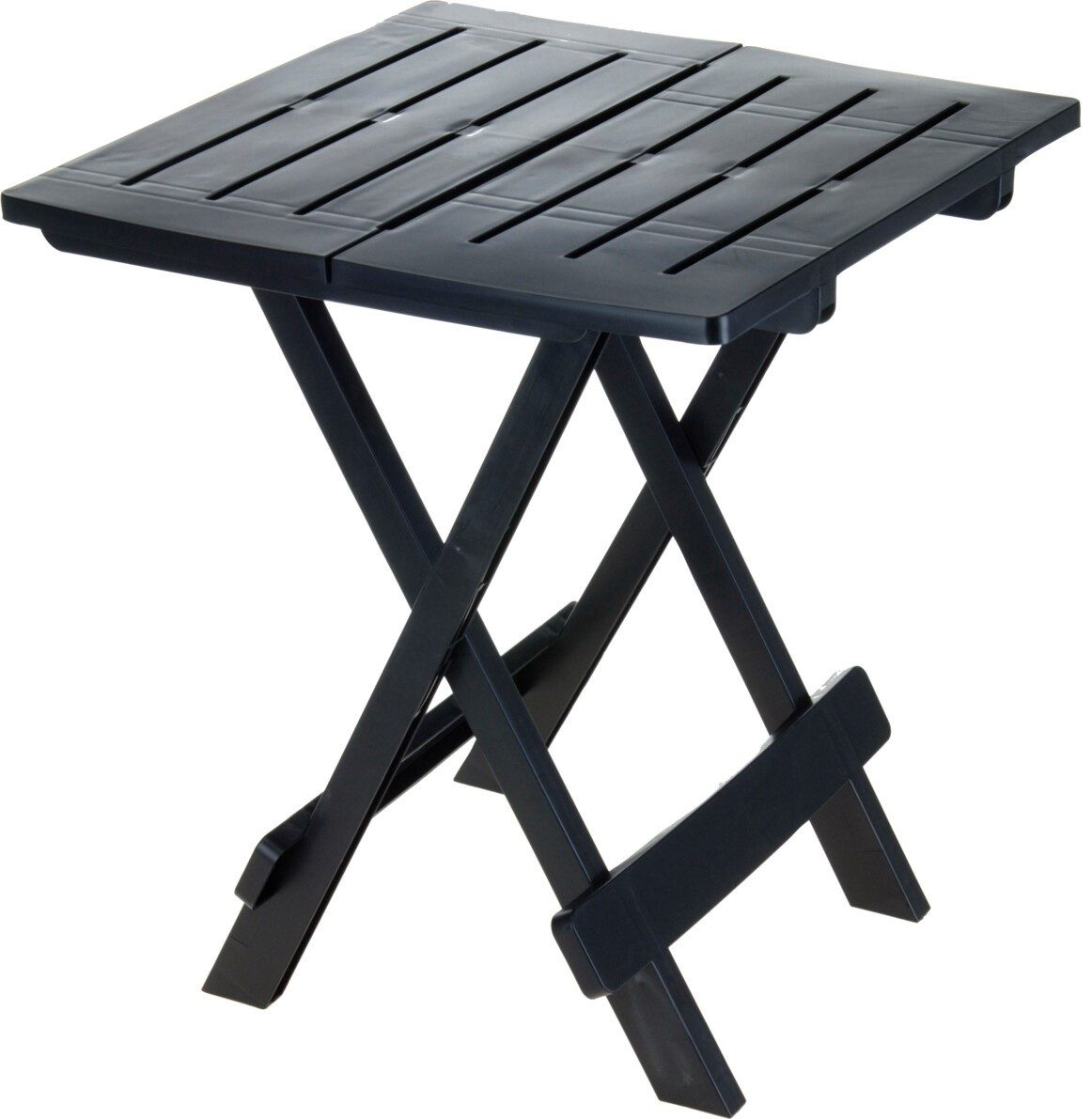 Beistelltisch Bambelaa! Campingtisch schwarz Kunststoff Balkon (ca. 44 x 44 x 50cm)