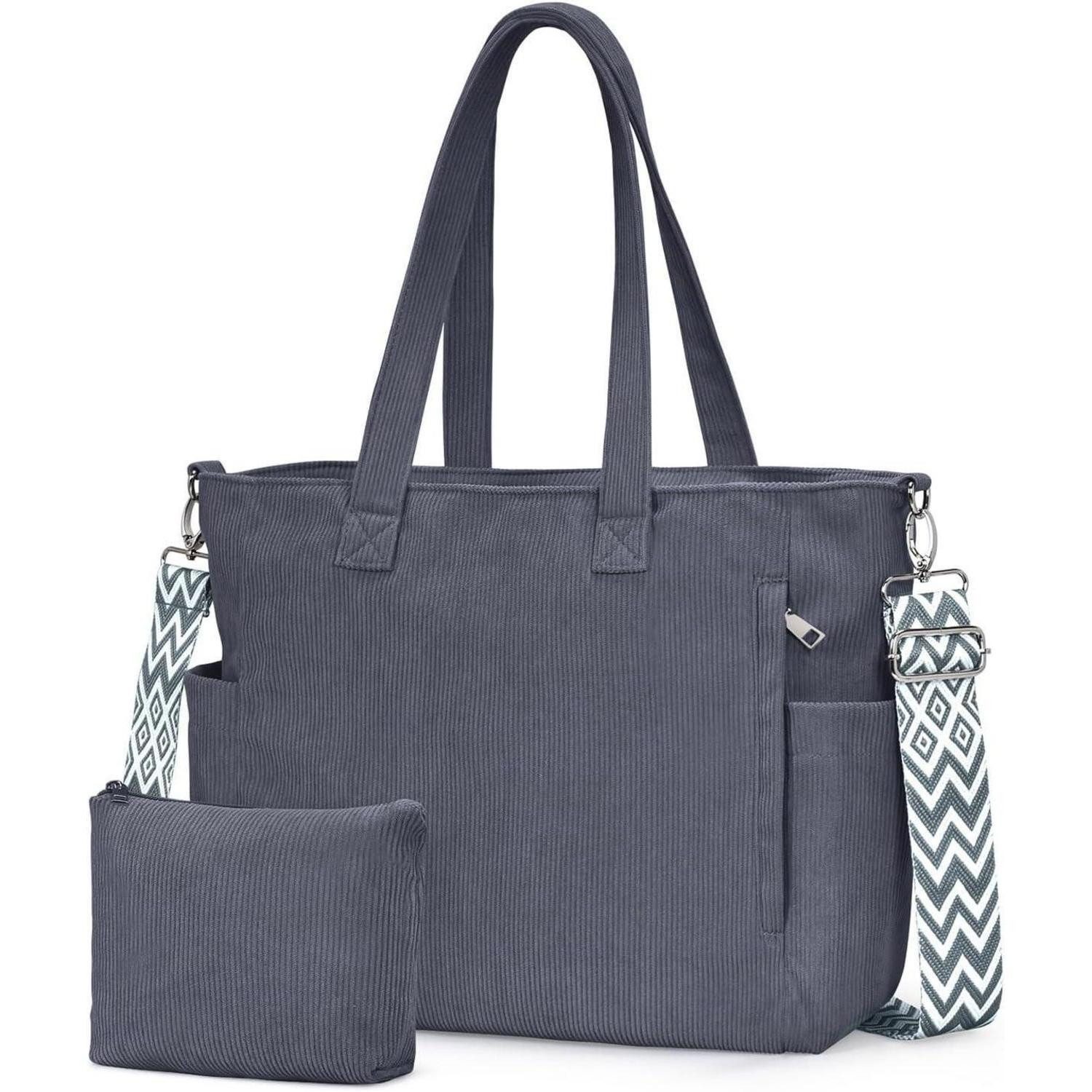 LuxusKollektion Shopper Cord Tote Bag Damen Umhängetasche Schultertasche Cr günstig online kaufen