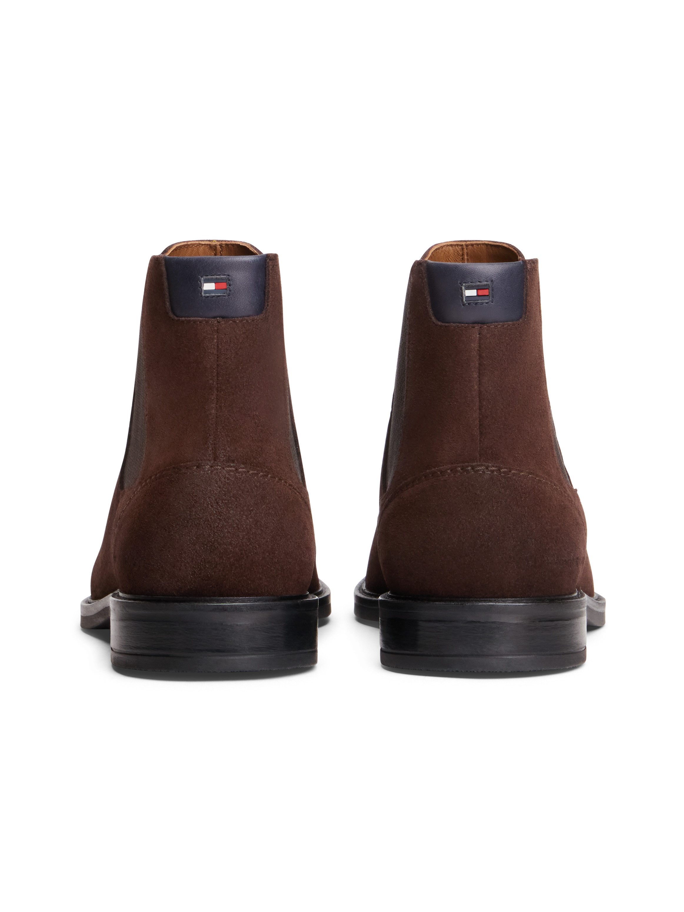 Tommy Hilfiger CORPORATE DRESSY SUEDE CHELSEA Chelseaboots Stiefelette mit beidseitigem Stretcheinsatz