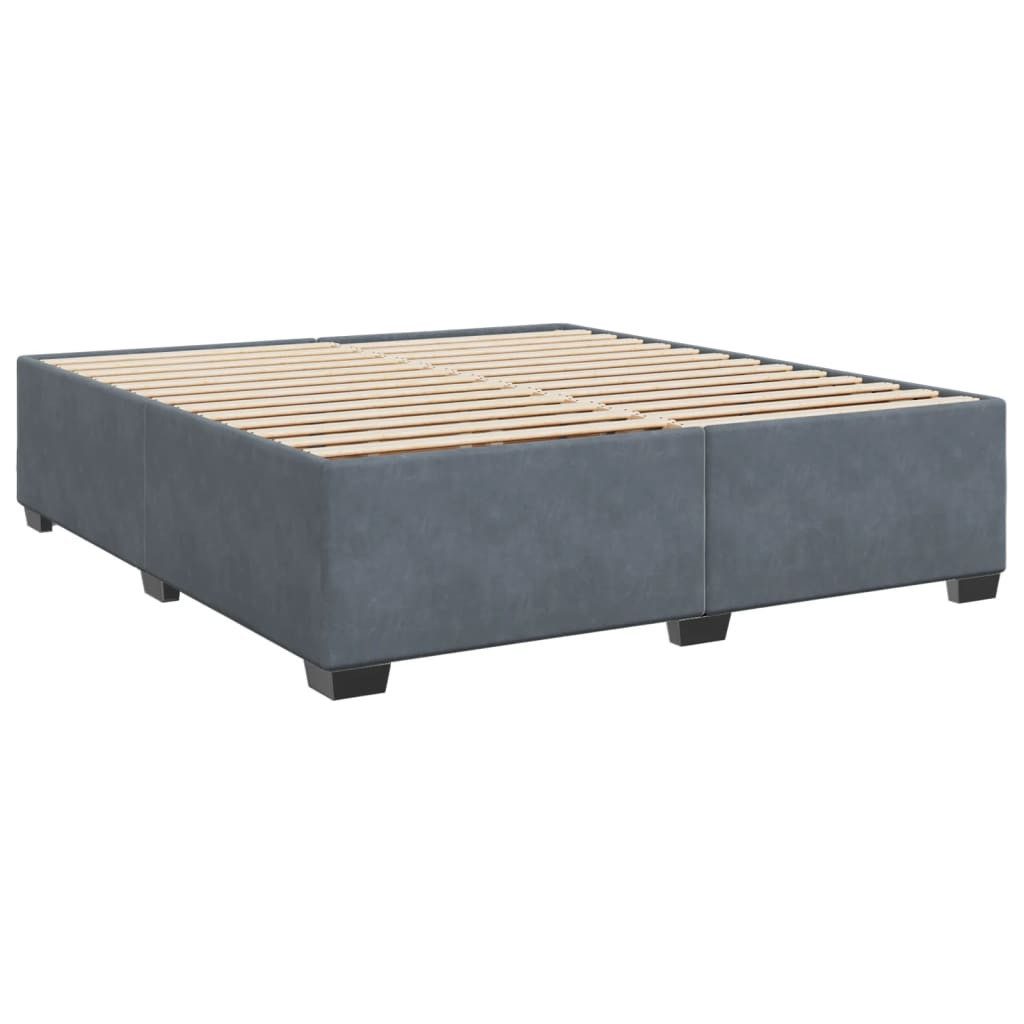 vidaXL Bett Bettgestell ohne Matratze Dunkelgrau 180x200 cm Samt günstig online kaufen