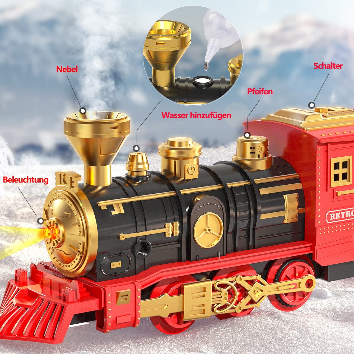 TEMI Spielzeug-Zug Kinder Elektrisch Zug Spielzeug, Zug Spielzeug, (Set, 1) günstig online kaufen