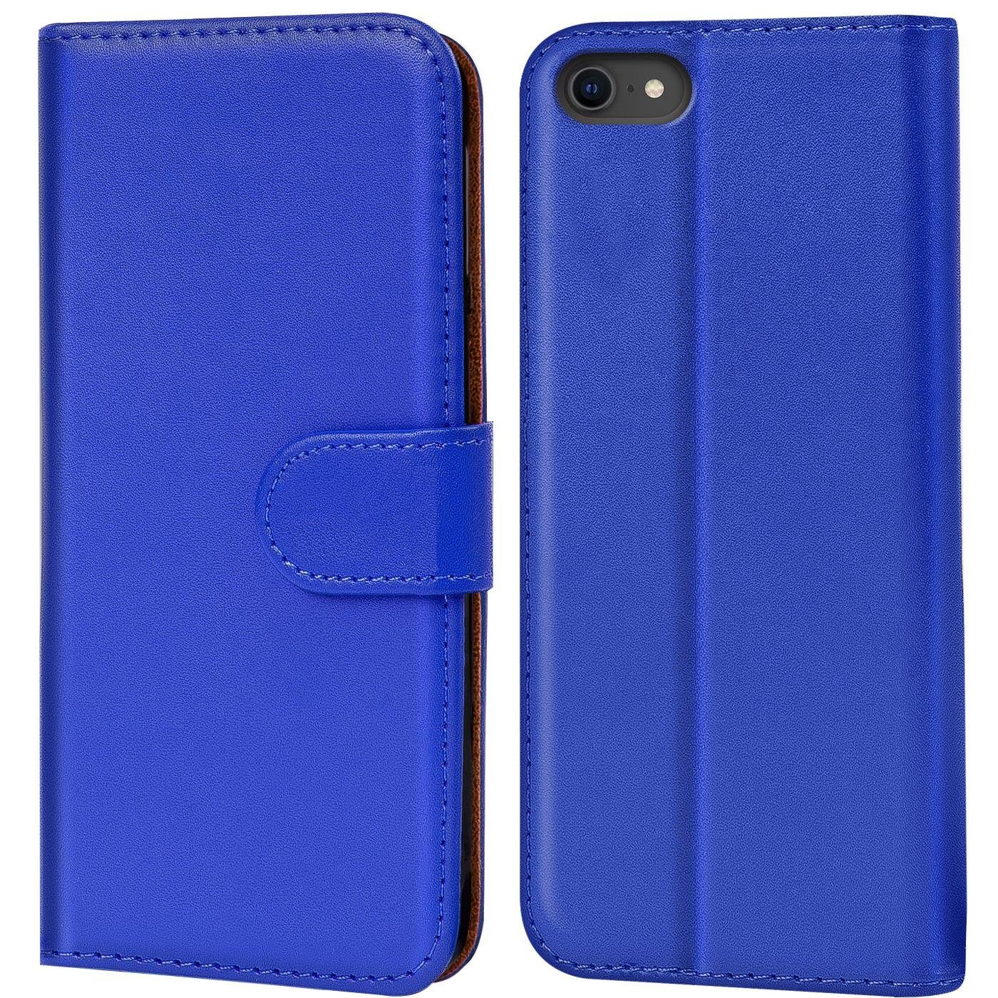 CoolGadget Handyhülle Book Case Handy Tasche für Apple iPhone SE 2022 / 2020 4,7 Zoll, Hülle Klapphülle Flip Cover für iPhone 3. Gen. Schutzhülle stoßfest