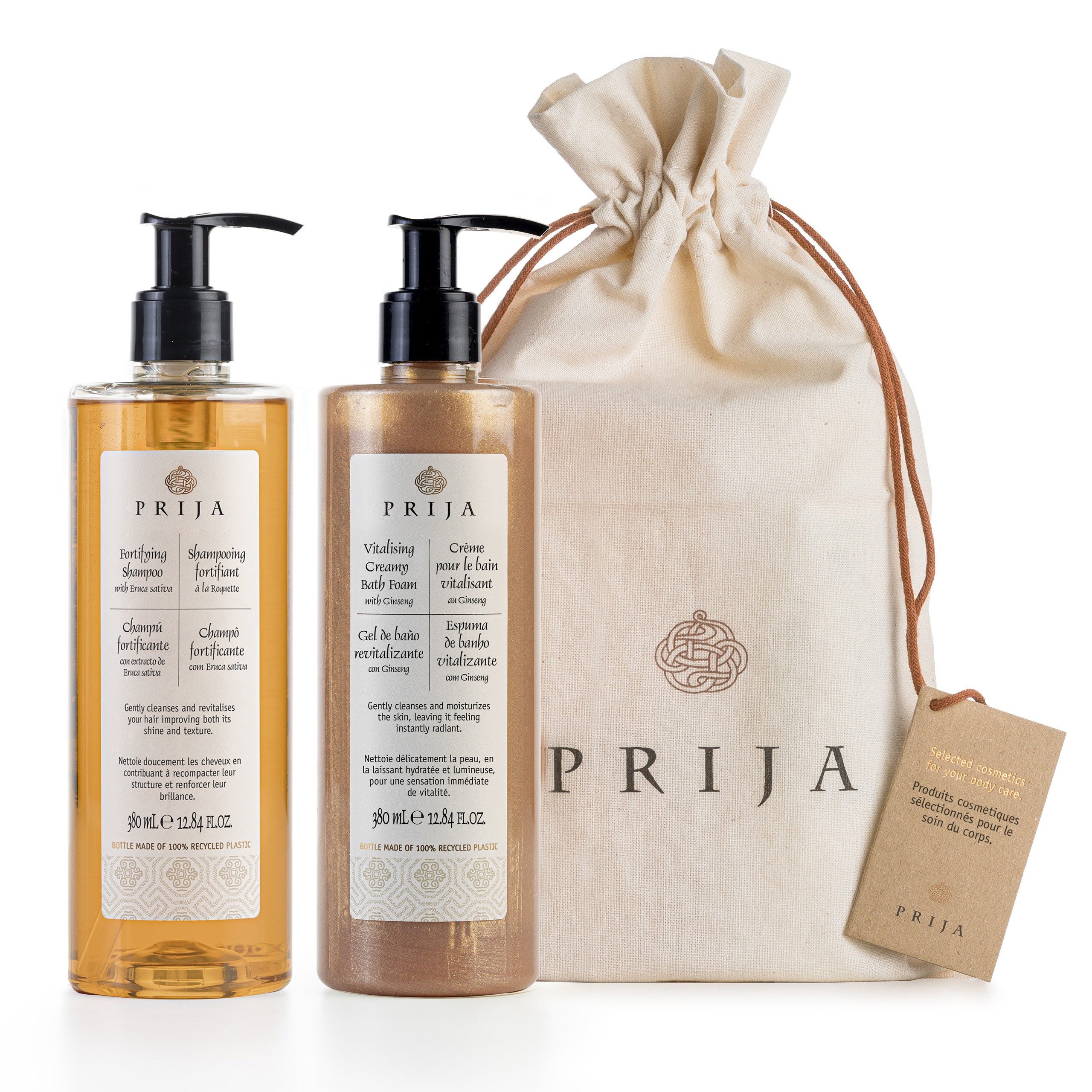 PRIJA Feuchtigkeitspflege-Set Prija Geschenkpackung Für Haare Und Körper Badeschaum Shampoo