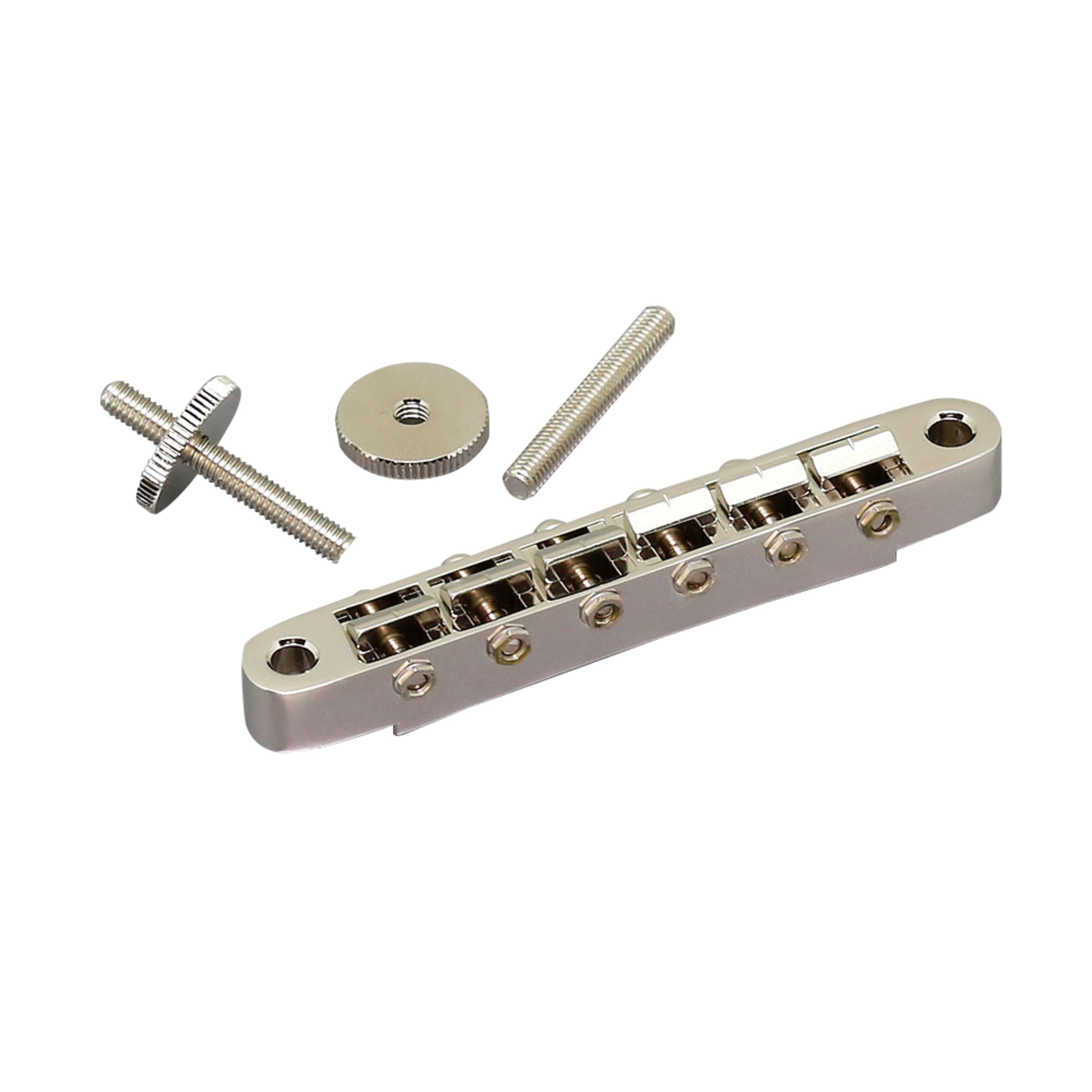 Gotoh E-Gitarre, ersatzteile für Gitarren, Brücken, Stege, Saitenhalter, GE104B TOM Bridge Nickel - Gitarren Ersatzteil
