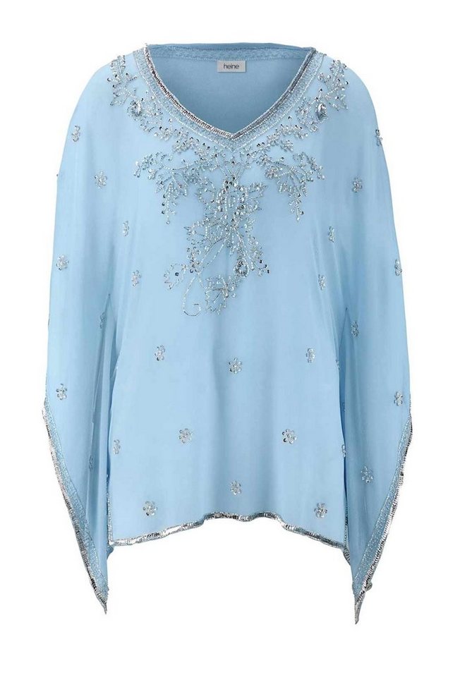 Chiffon bluse hellblau Clearance