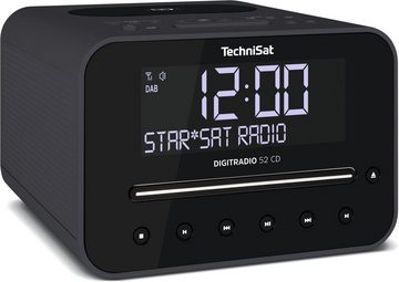 TechniSat Radiowecker DIGITRADIO 52 CD DAB+/UKW, CD-Player, Bluetooth, Wireless Charging