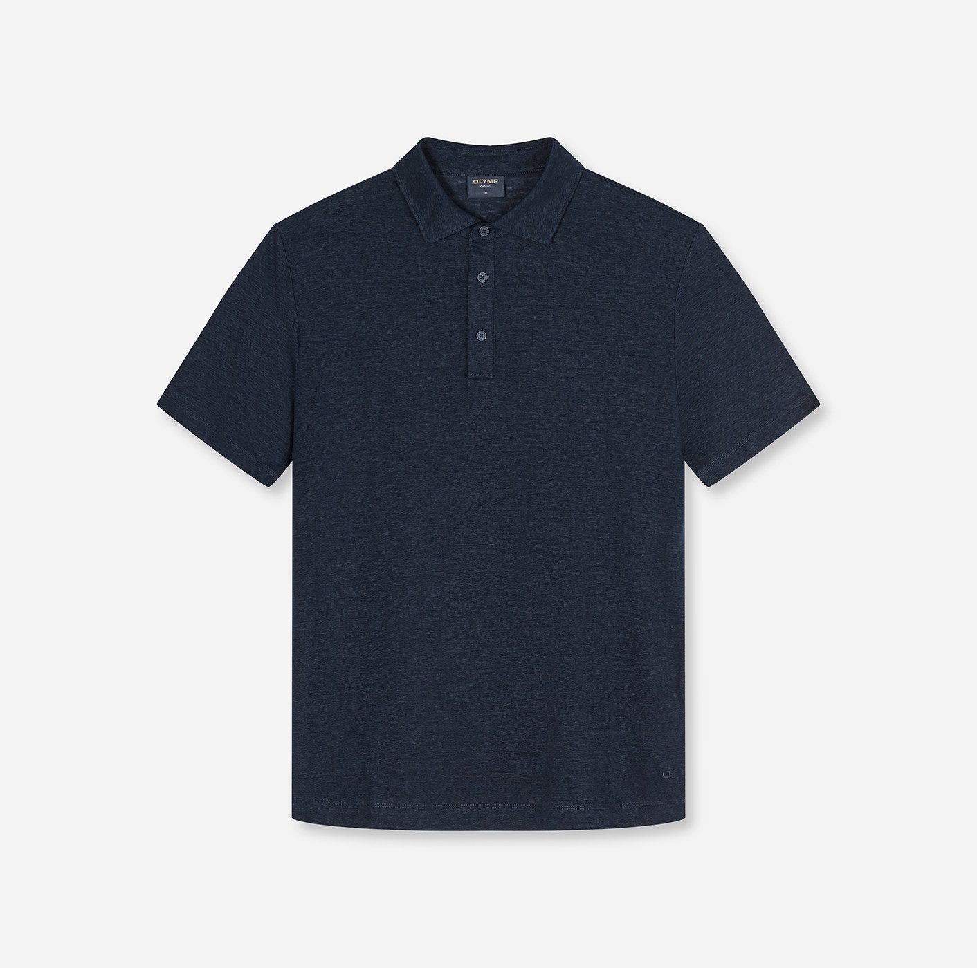 OLYMP Poloshirt aus hochwertigem Leinen, unifarben