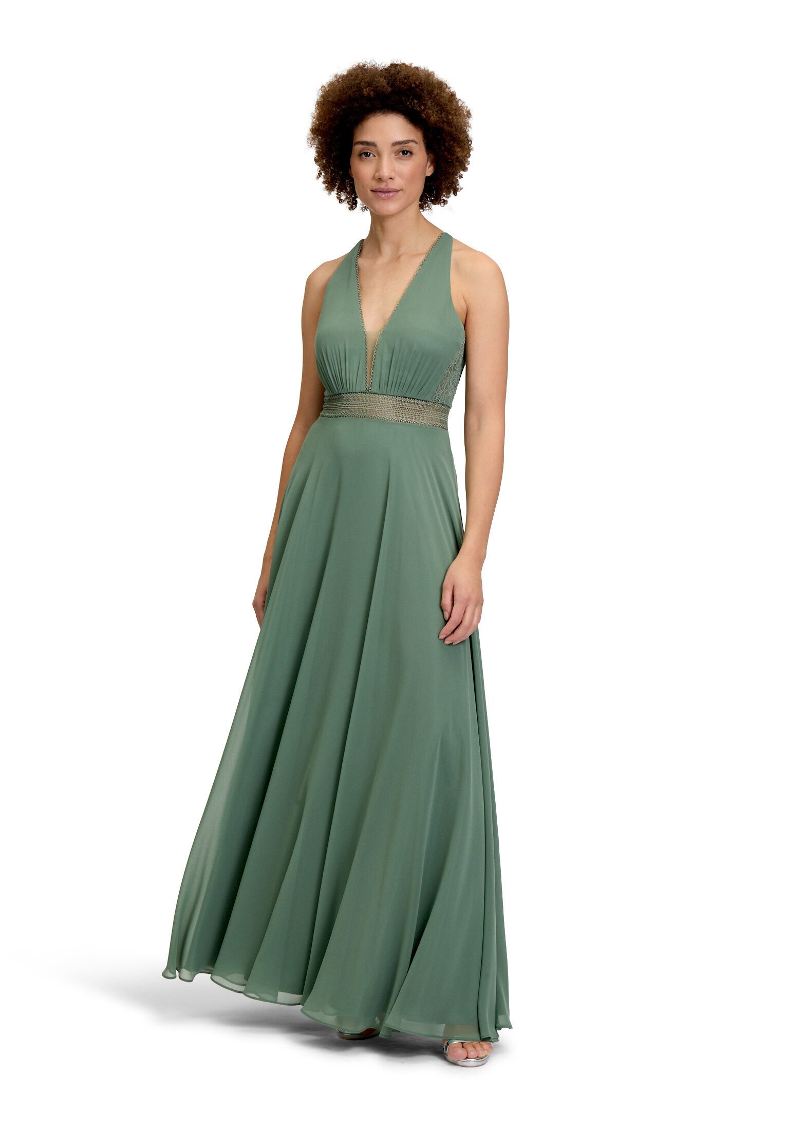 Vera Mont Abendkleid Damen mit Spitze Dekoelemente