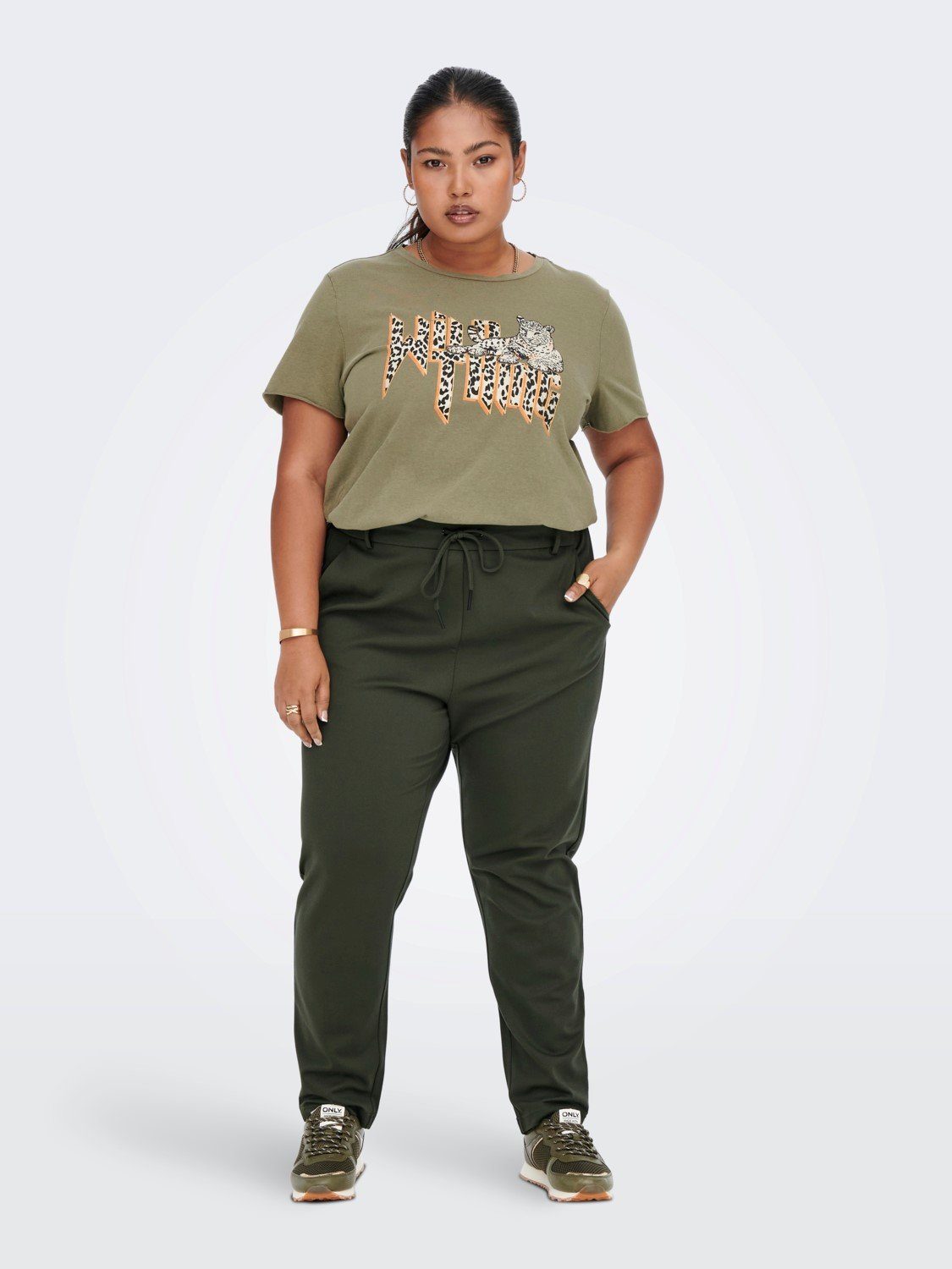 ONLY CARMAKOMA Stoffhose Elegante Stretch Stoffhose Übergröße Curvy Plus Si günstig online kaufen