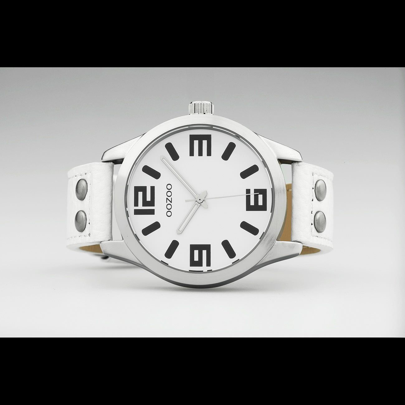 Damen Fashion-Style OOZOO C1050, groß 46mm) Quarzuhr Lederarmband, rund, Armbanduhr Damenuhr Timepieces (ca. extra Oozoo