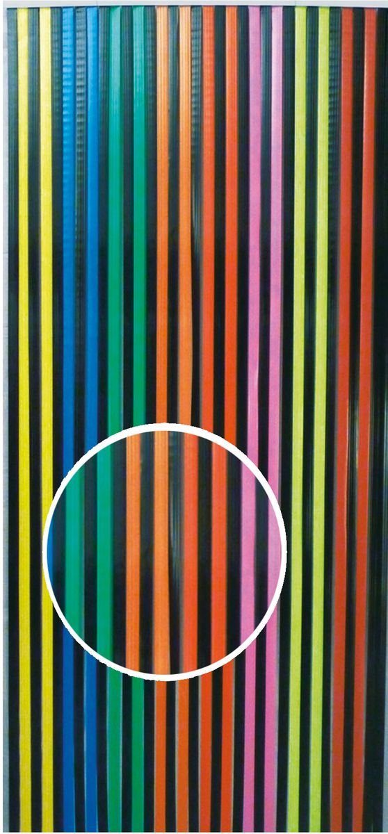 CONACORD Insektenschutz-Vorhang Decona Türvorhang Streifenvorhang bunt, 90 x 200 cm, Polyethylen - hohe Stranganzahl