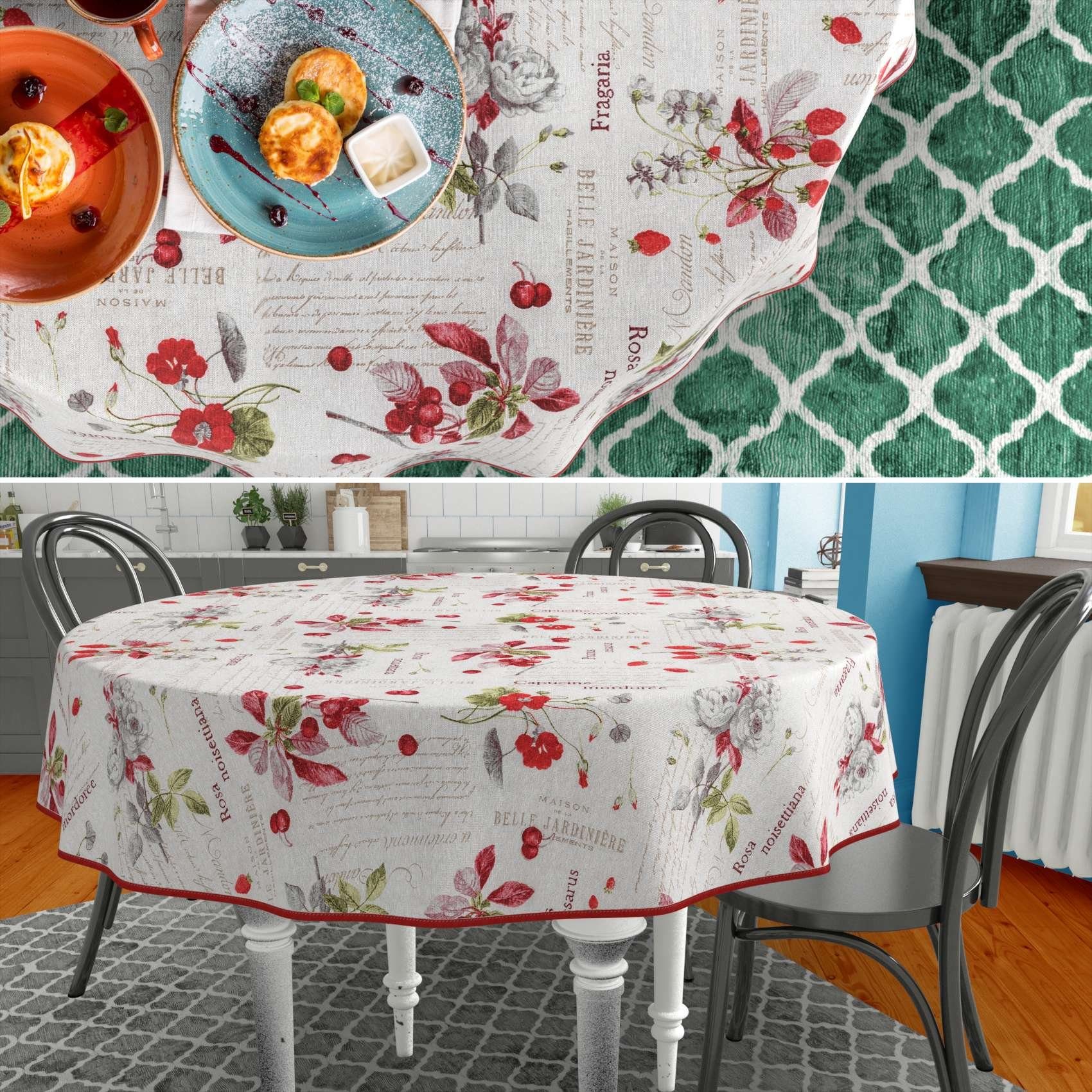 ANRO Tischdecke mit Blumen Botanik aus günstig online kaufen