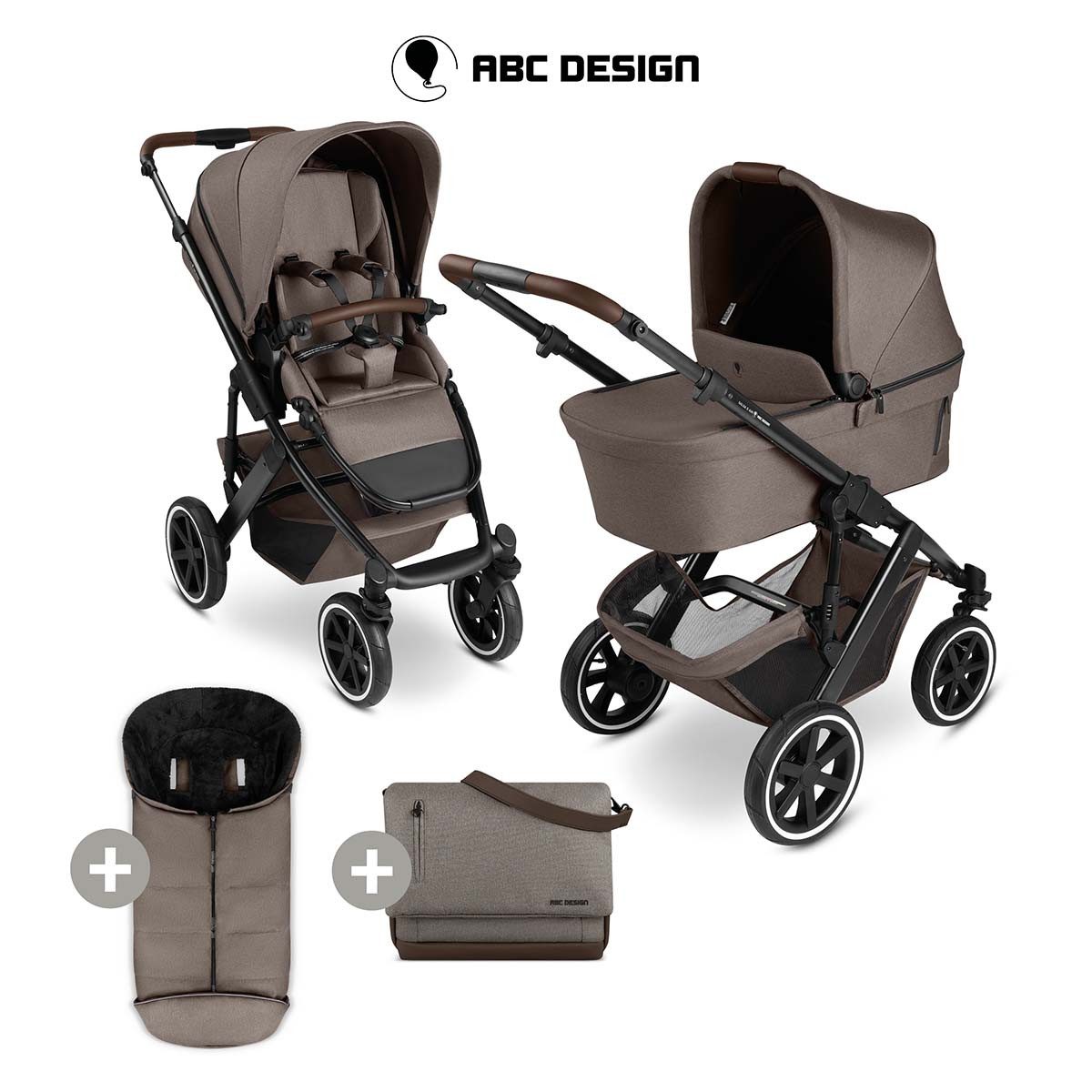 ABC Design Kombi-Kinderwagen ABC Design Kombi-Kinderwagen Salsa 5 Air + Gratis Wickeltasche Urban