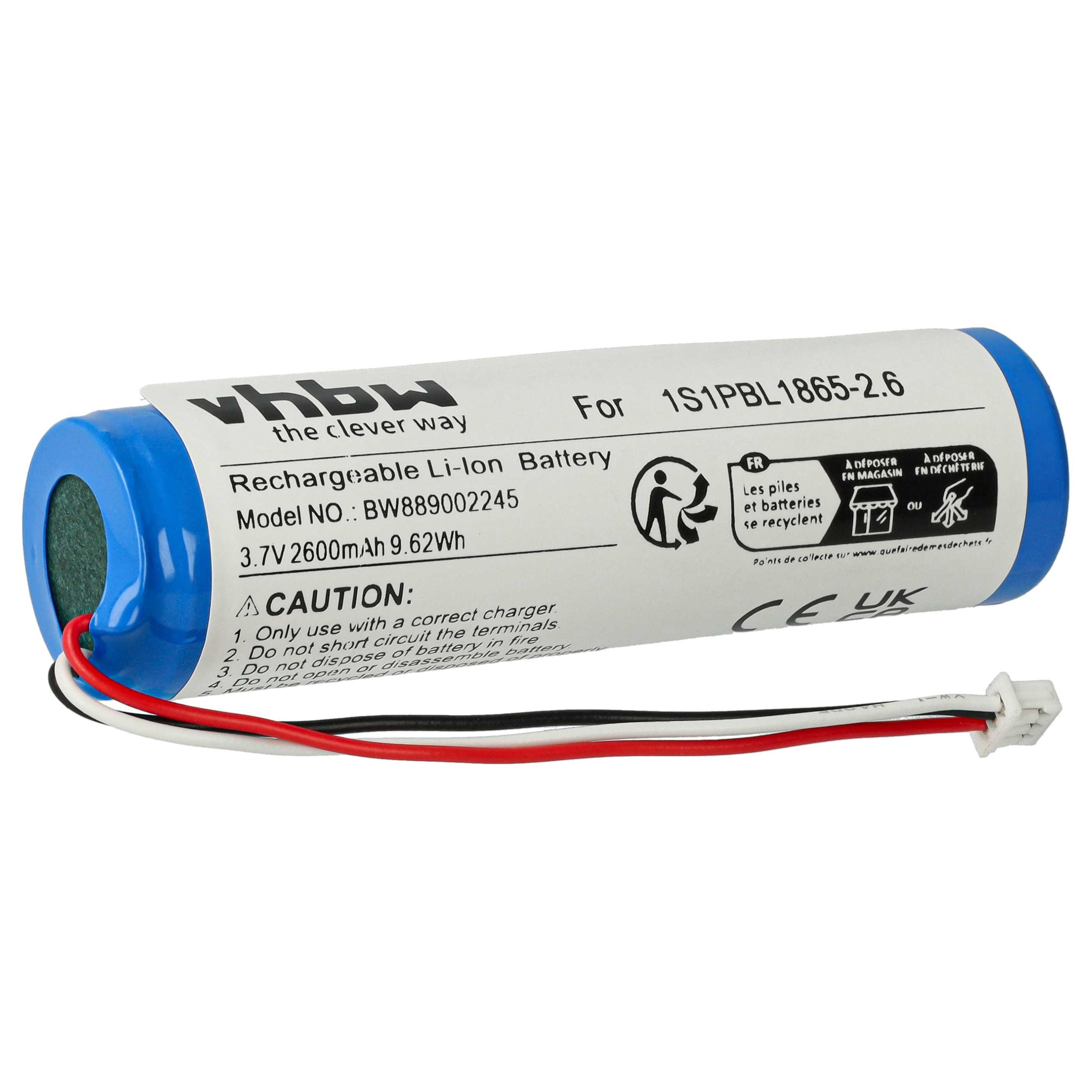 vhbw Akku passend für Philips Avent SCD845/26, SCD892/26, SCD841/26, Akku Akku Li-Ion 2600 mAh (3,7 V, 1 St), Leistungsfähiger Austausch-Akku Babyfone, Babyphone, Babytalker