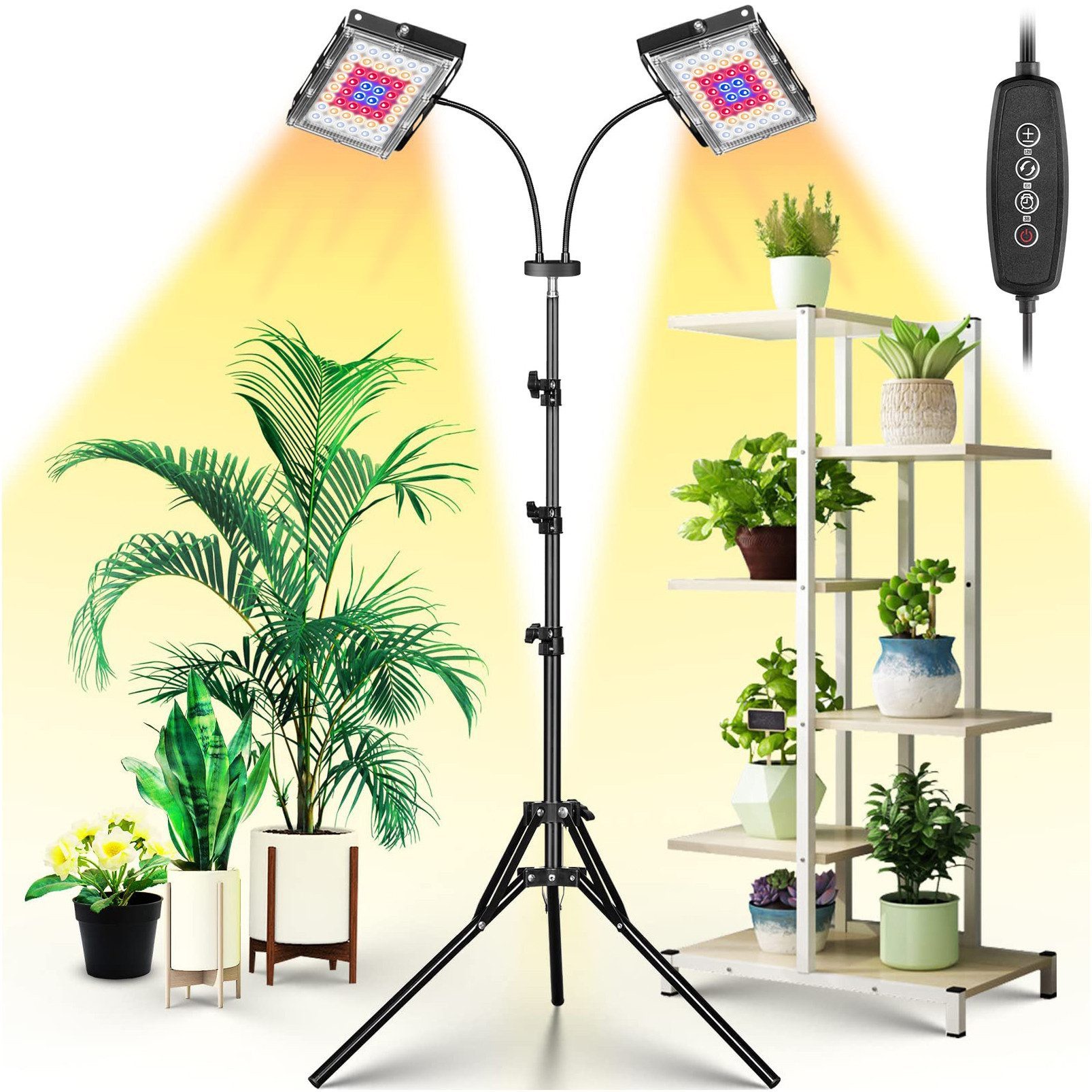 MUPOO Pflanzenlampe LED Pflanzenlicht Vollspektrum mit günstig online kaufen
