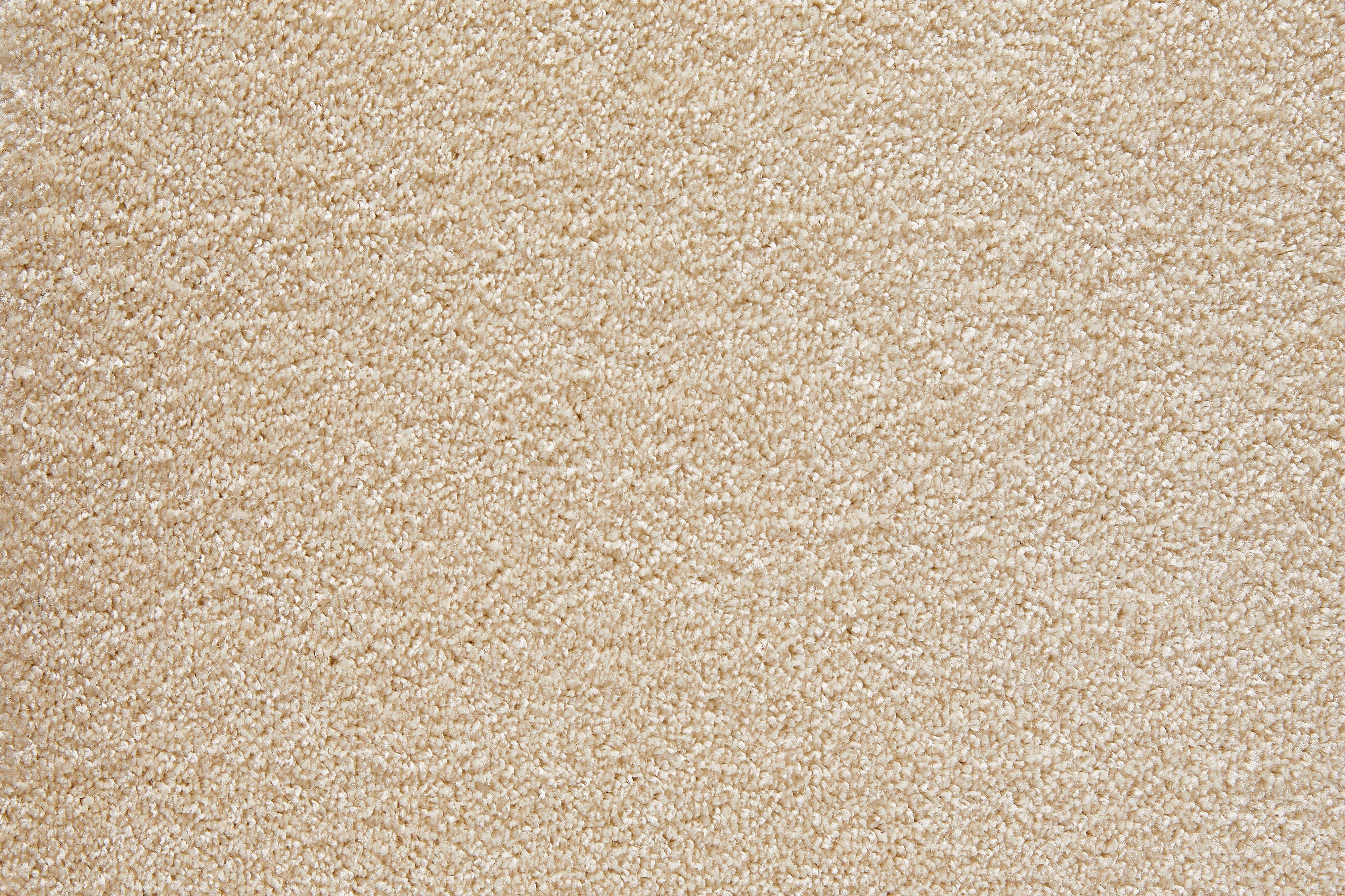 Teppichboden Coupon Velours Verona, Andiamo, rechteckig, Höhe: 6 mm, Uni Farben, Breite 400 cm oder 500 cm, strapazierfähig, pflegeleicht hellbeige