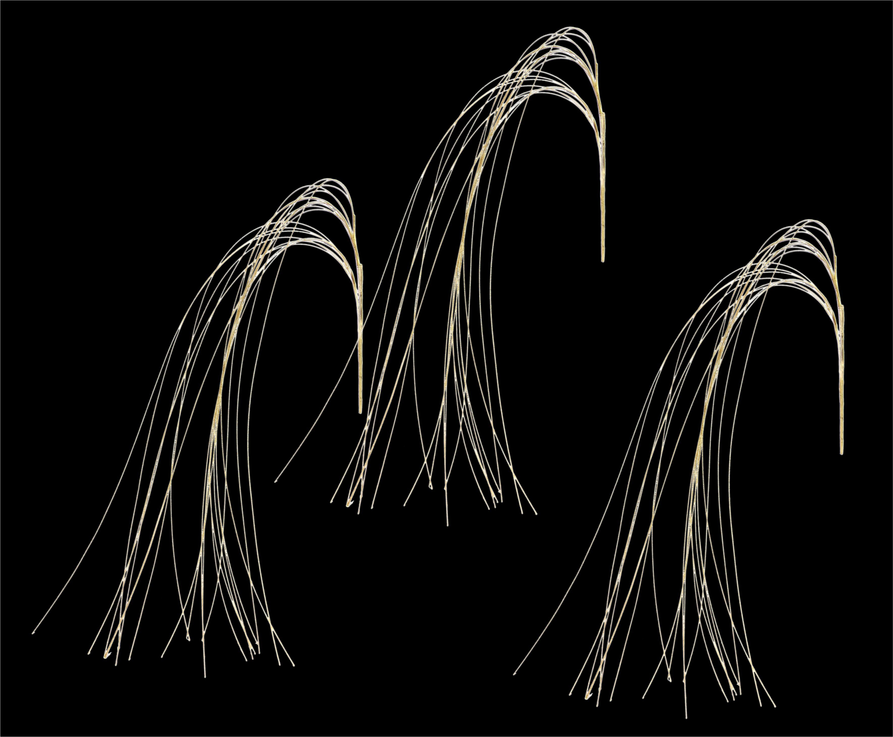 Kunstblume Graszweig, I.GE.A., Höhe 100 cm, Dekozweig, 2er Set