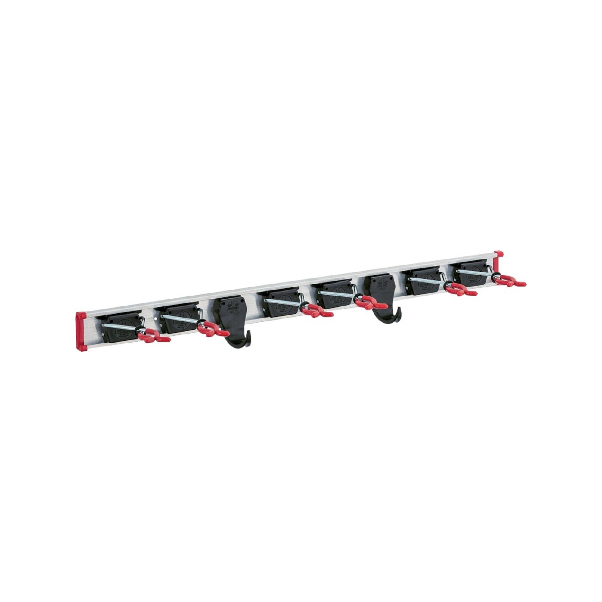 Bruns Gartengerätehalter BRUNS Gerätehalterschiene 0,75m 6 Halter + 2 Haken