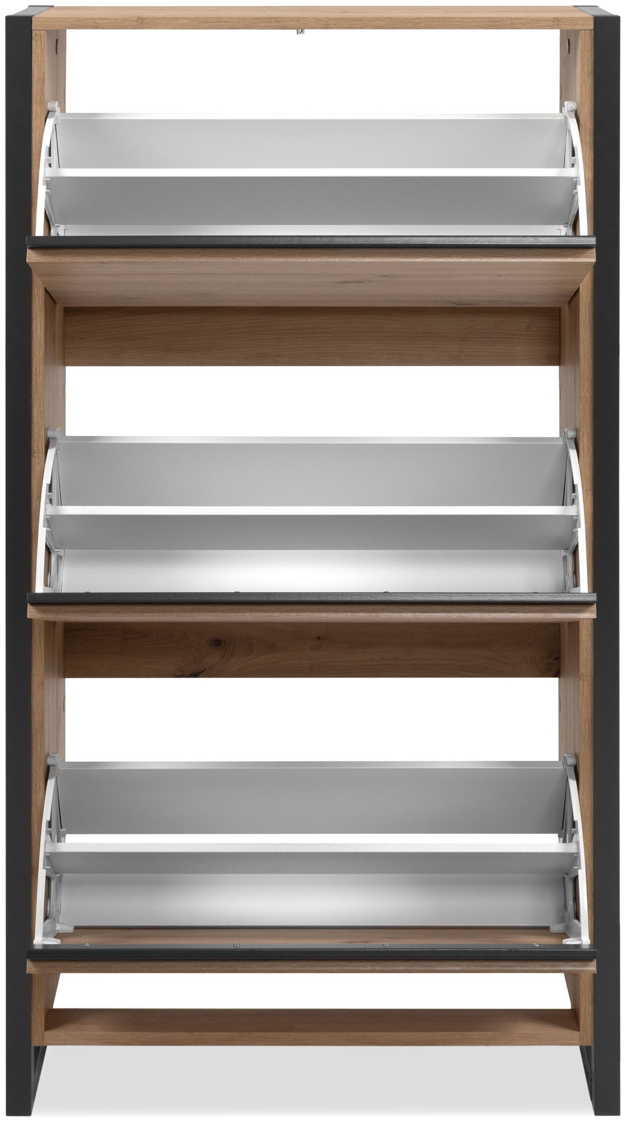 Finori Schuhschrank Dekor Artisan Oak / anthrazit B x H x T ca. 70 x 125 x günstig online kaufen