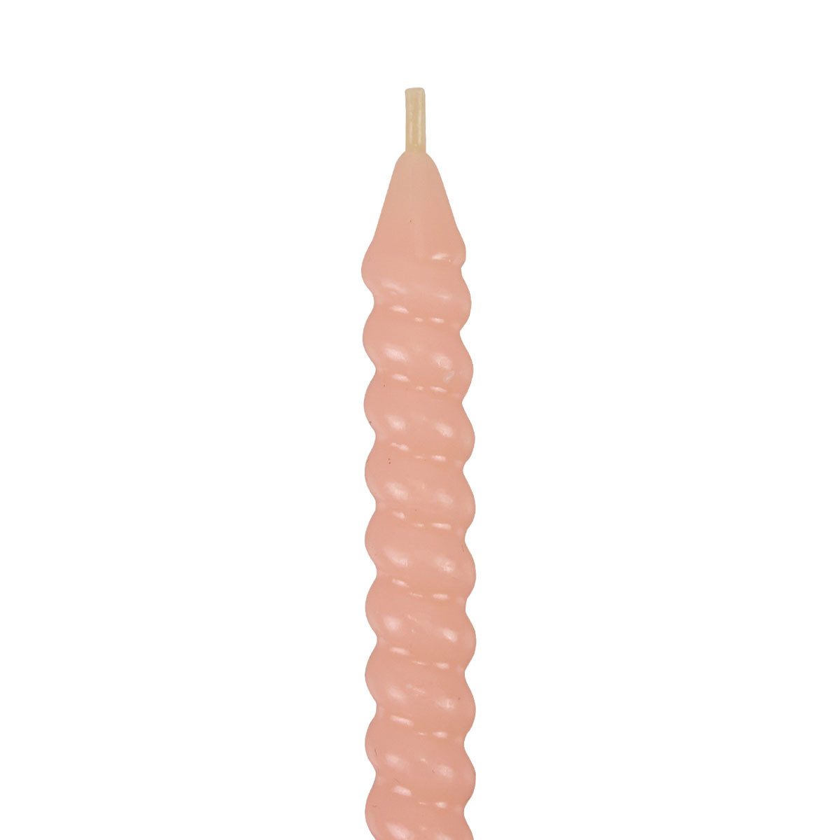 edelman Spitzkerze Gedrehte Spiralkerzen Hellrosa 18cm Stabkerzen Set 4 Stück Deko