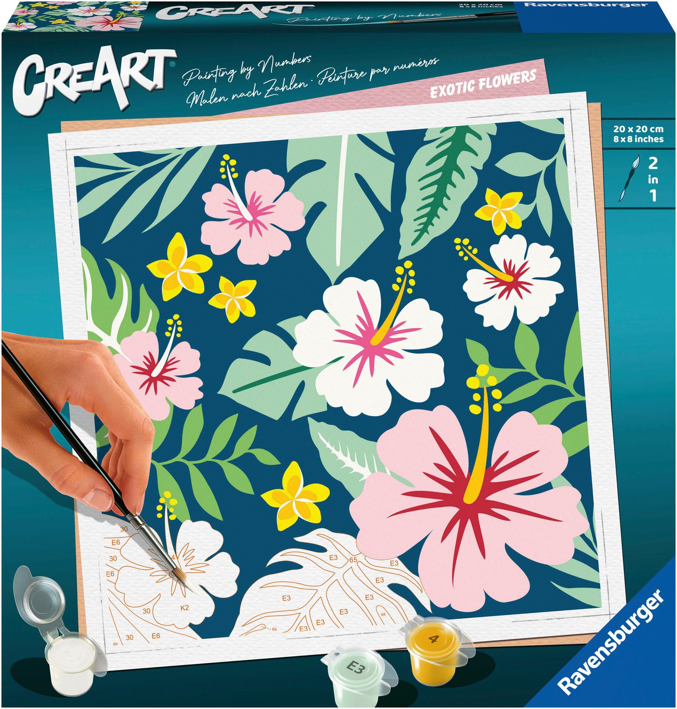 Ravensburger Malen nach Zahlen Exotic Plants, Made in Europe