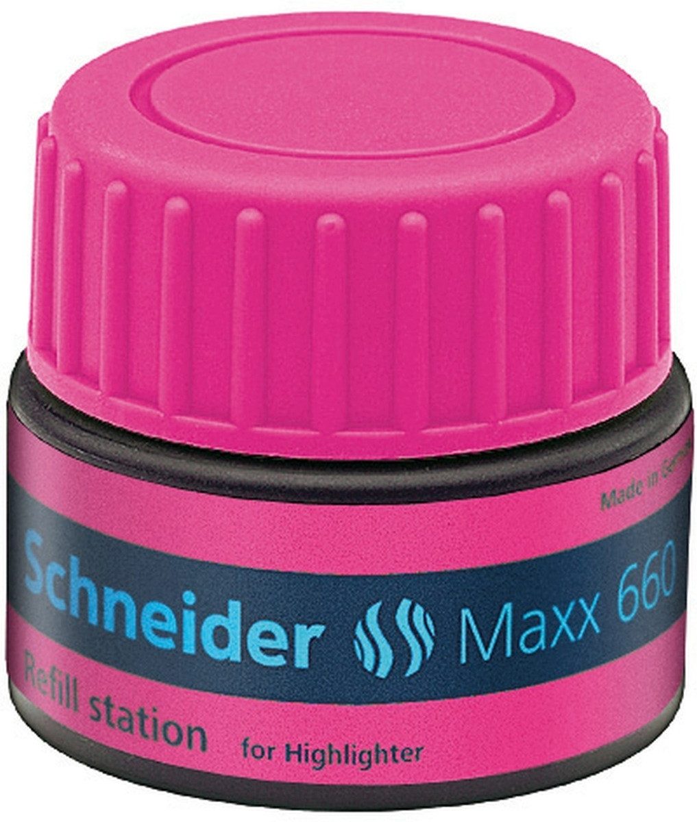 SCHNEIDER Füllhalter Textmarker Refill-Station 660 rosa (6 Stück)