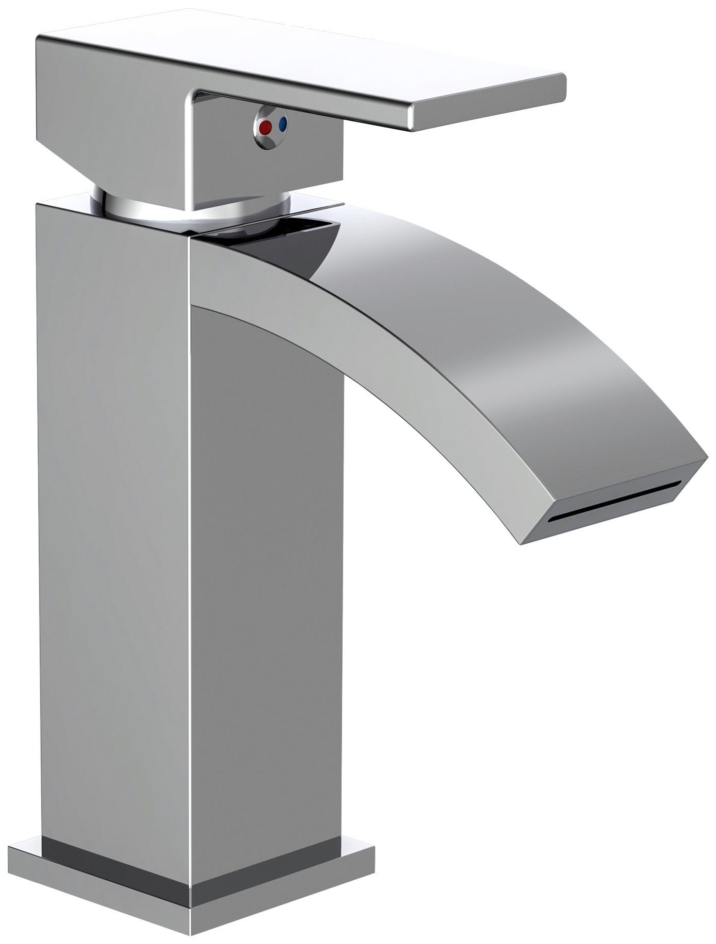 Schütte Waschtischarmatur Cascata mit Zugstange, mit Ablaufgarnitur, Mischbatterie, Chrom