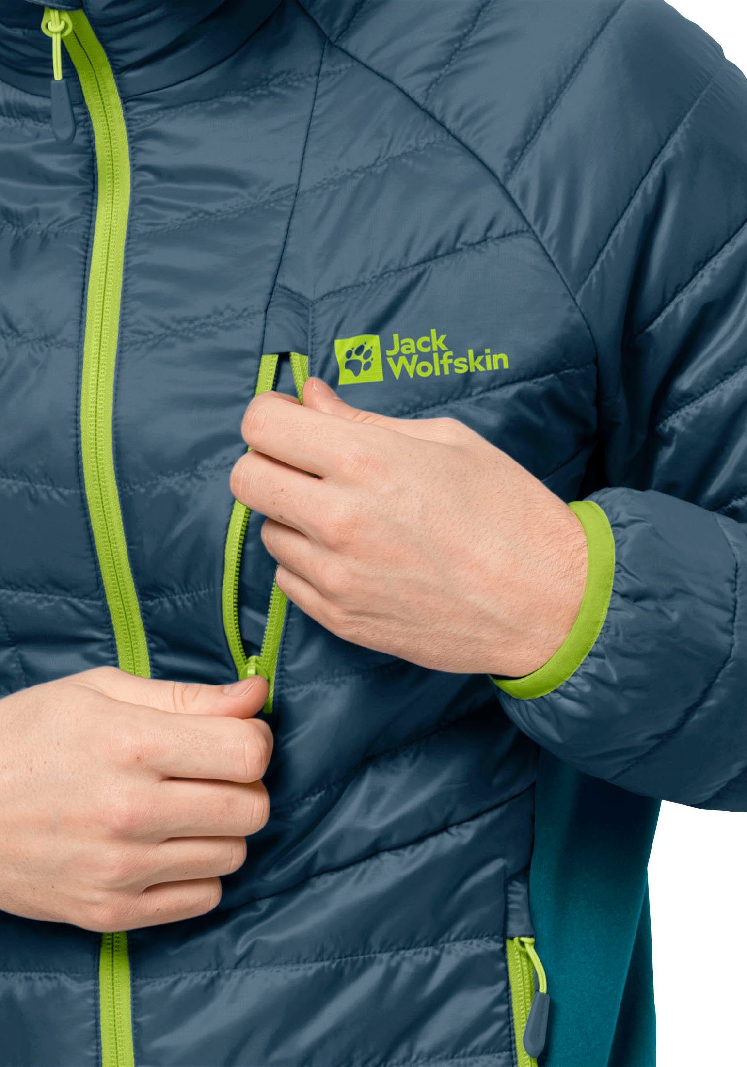 Jack Wolfskin Steppjacke ROUTEBURN JKT INS sea PRO M dark