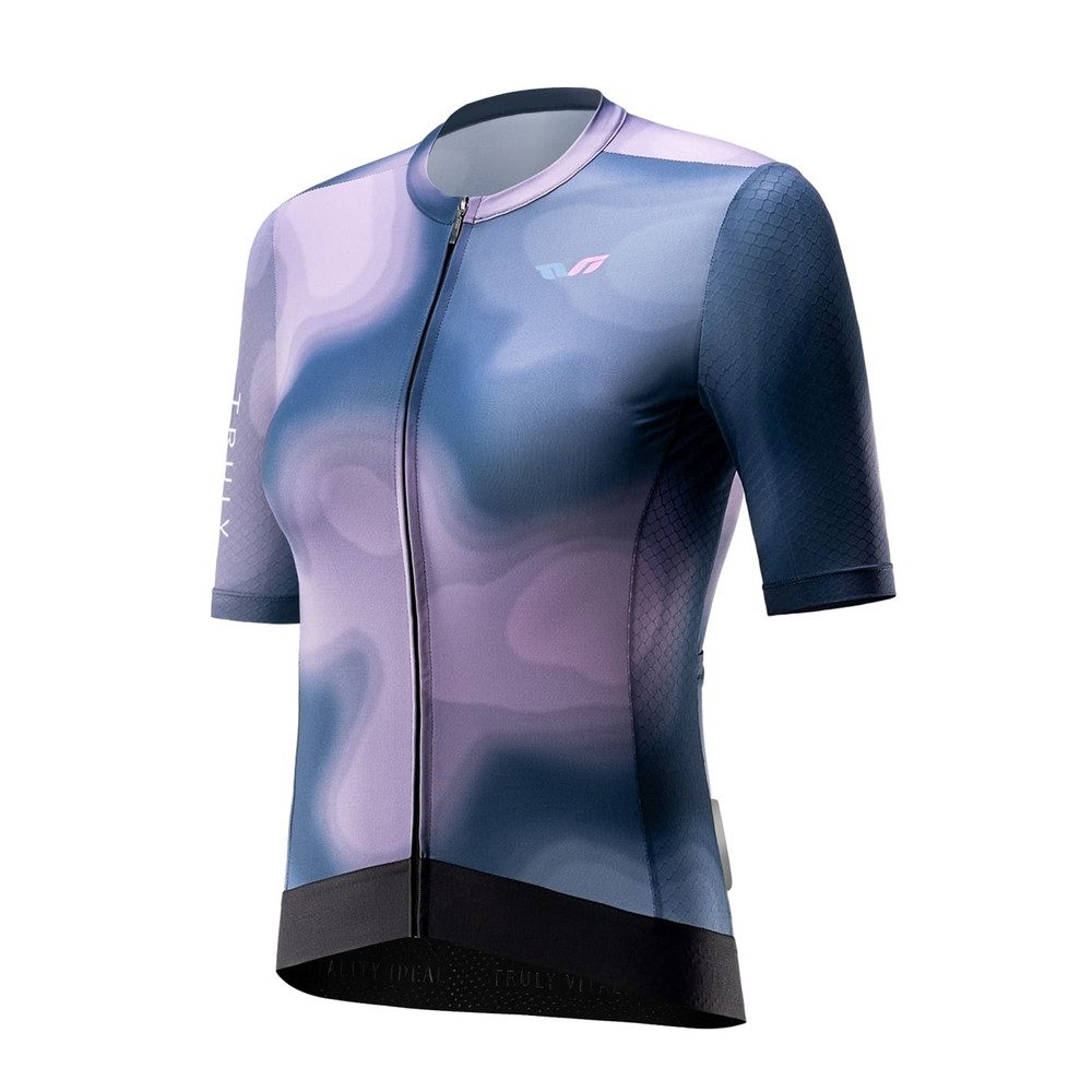 ROCKBROS Radtrikot Fahrradtrikot Rennradshirt Kurzarmtrikot (Spar-Set, 1-tlg., 80 x 52 cm atmungsaktiv) Mesh-Einsätze, Rückentaschen, Reflexstreifen, Silikonbund