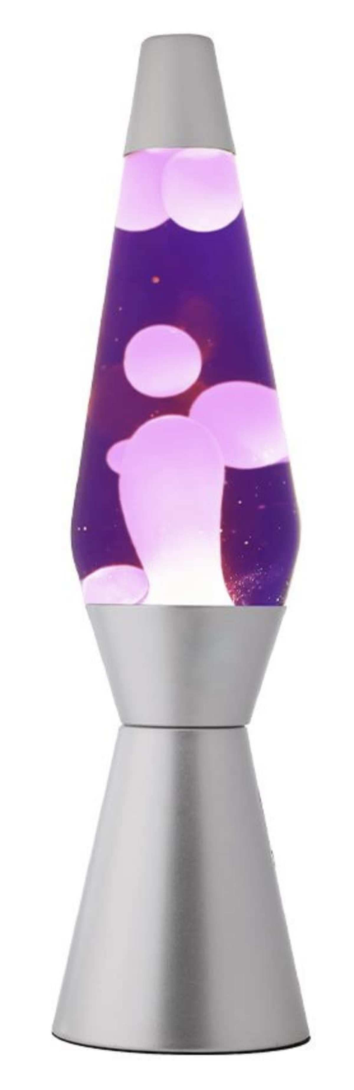 I-TOTAL Lavalampe I-TOTAL® Lavalampe Magie Lavaspektakel Lila weiß Spaceship