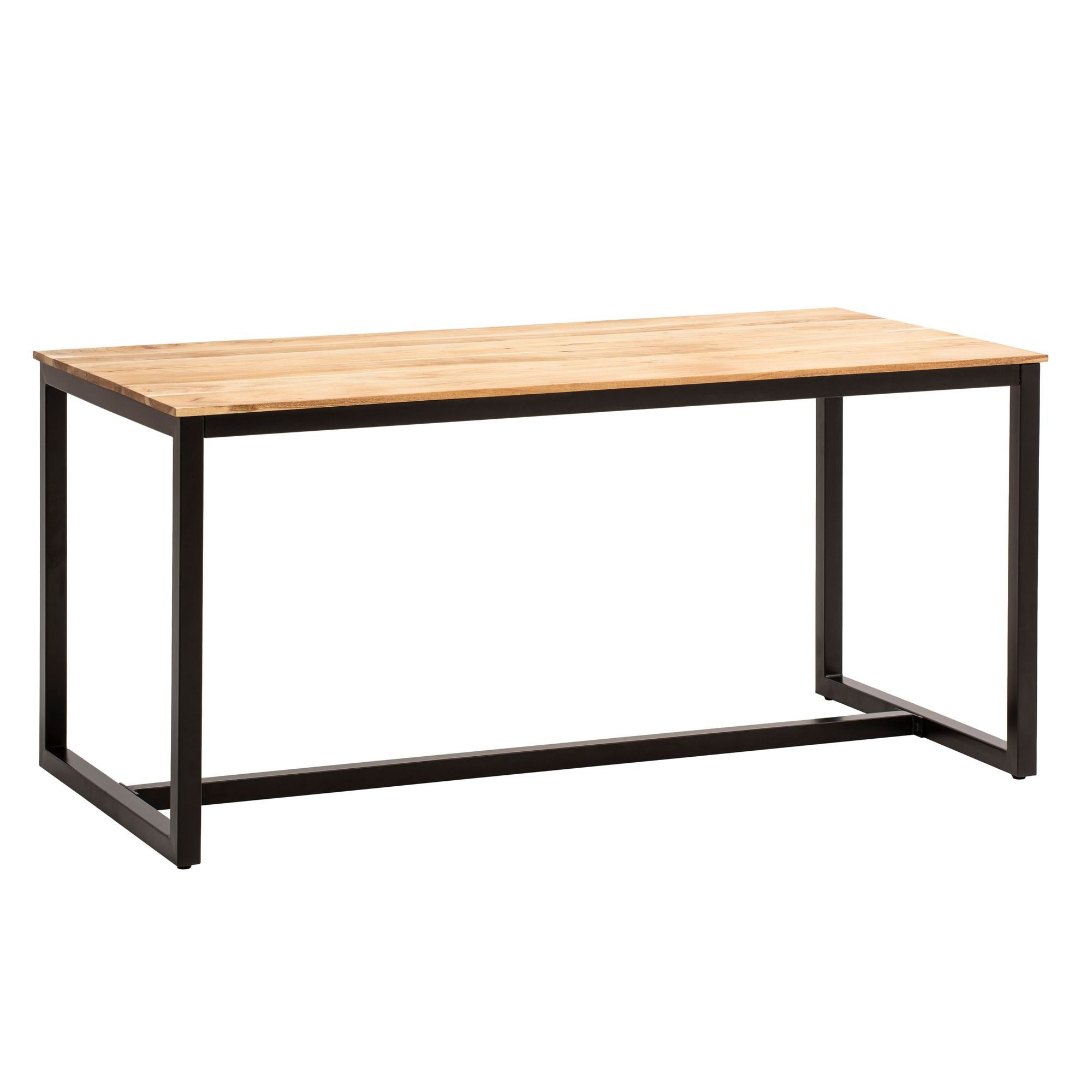 FINEBUY Esstisch FB60621 (Esszimmertisch Groß, Holztisch Esszimmer Modern), 180x90x76 cm, Akazie Massivholz Rechteckig, Modern