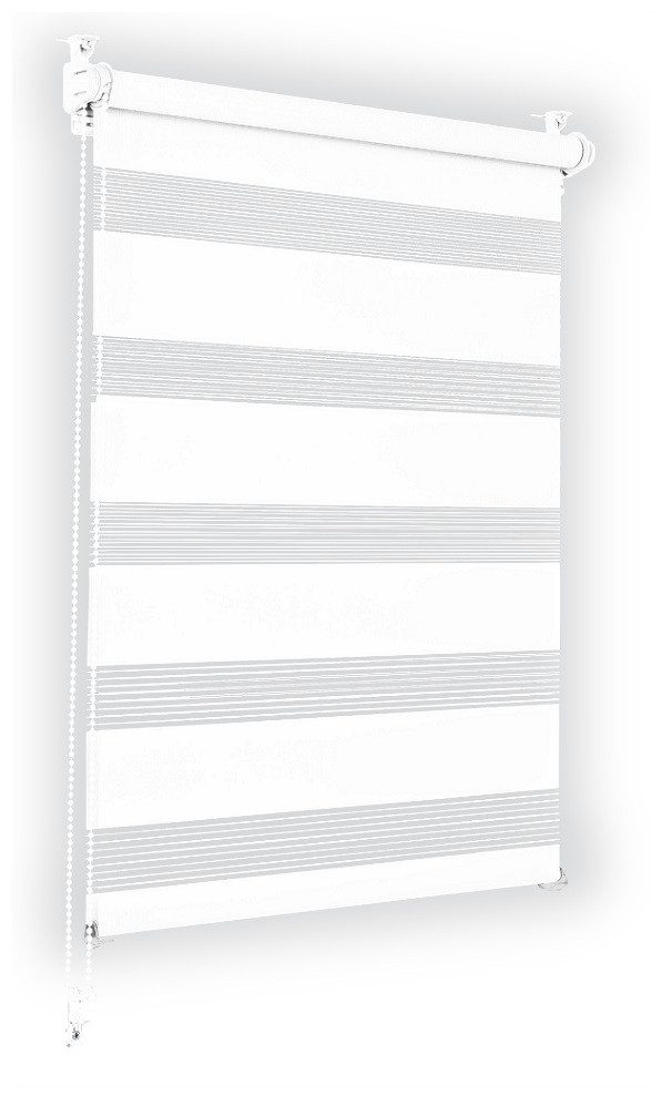 Doppelrollo Klemmfix ohne Bohren, Sonello, blickdicht, 30 cm x 130 cm
