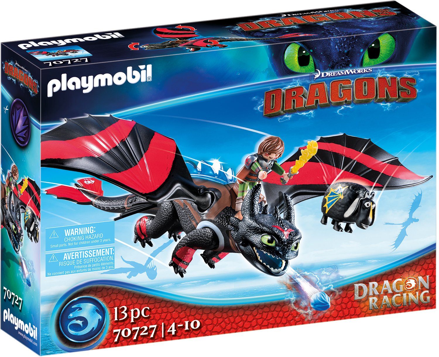 Image of PLAYMOBIL® Dragons - "Dragon Racing Hicks und Ohnezahn" 70727