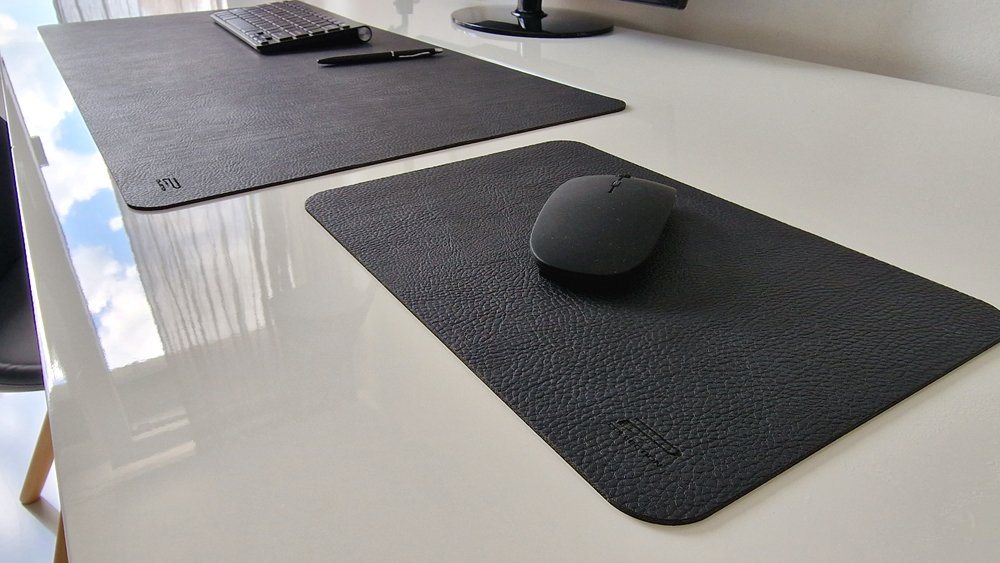 Thumbnail - Profi Mats Schreibtischunterlage Schreibtischunterlage Just Leder 80x38cm mit Mauspad 29x20cm
