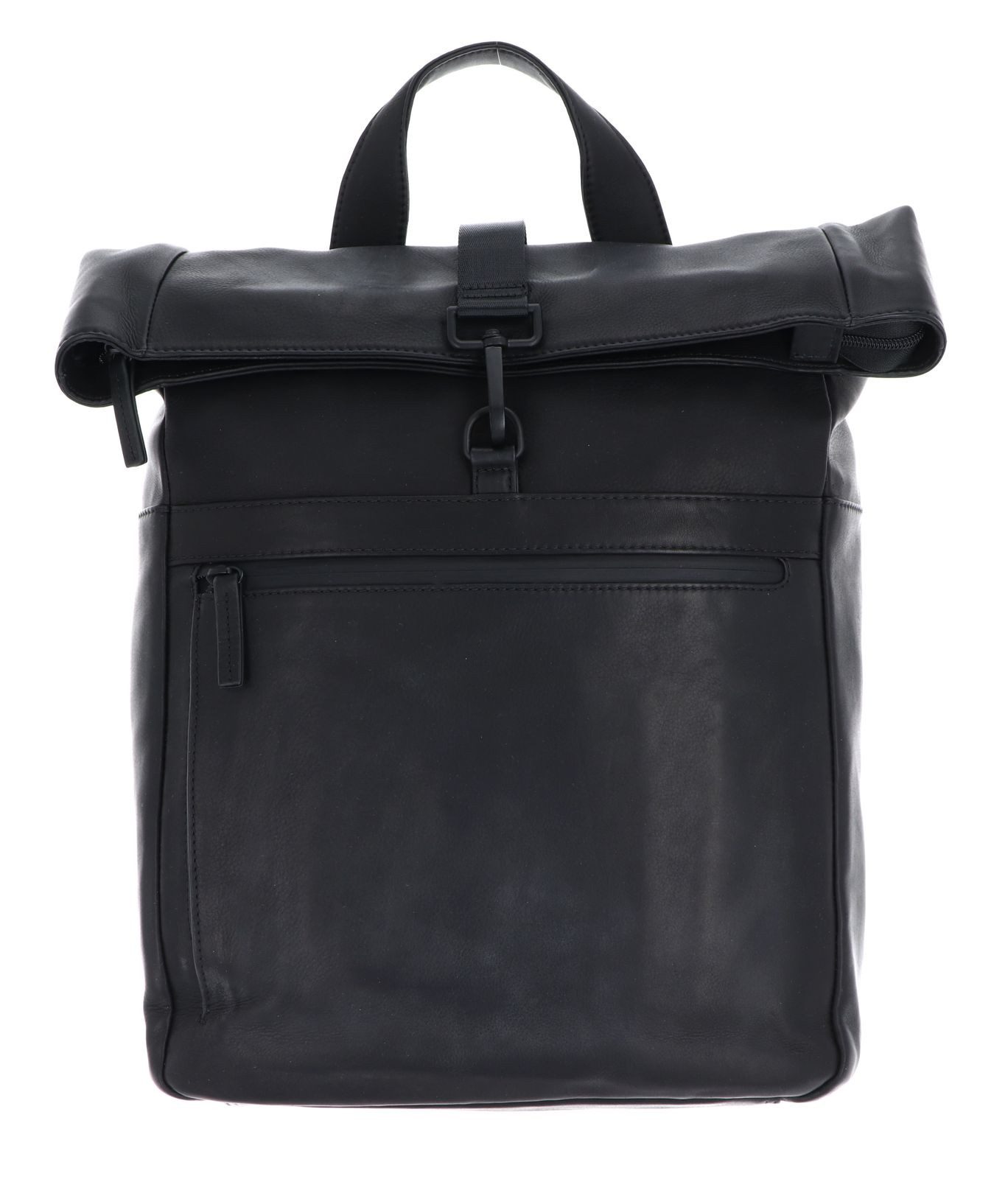 Leonhard Heyden Rucksack Rucksack Rolltop 6758 (Set, 2-tlg), aus echtem Rindsleder