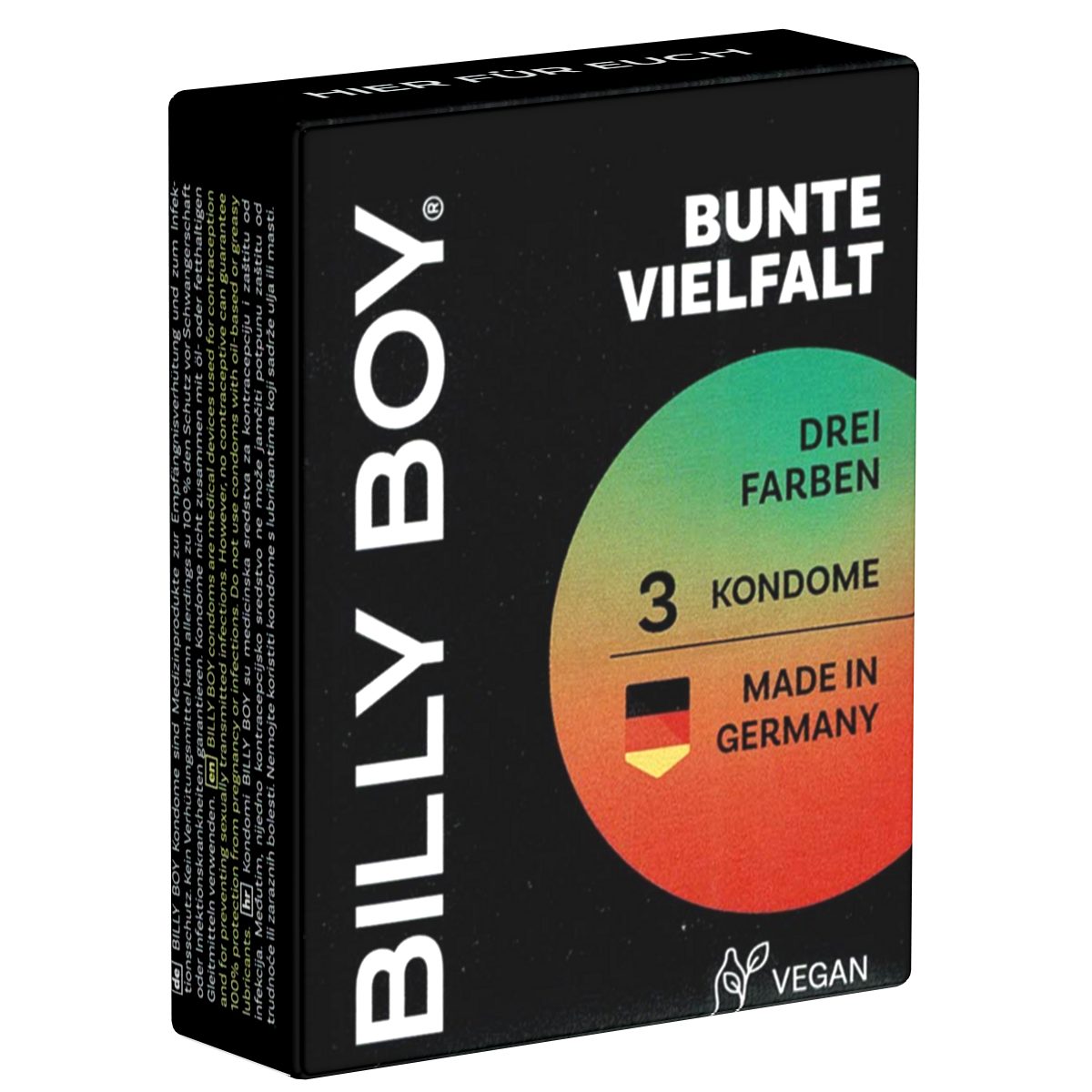Billy Boy Kondome Tray "Stay Safe" - 4 Sorten im Mix 28 Packungen mit je 3 Kondomen, insgesamt, 84 St., verschiedene Kondome aus Latex, Bunte Vielfalt, Länger Lieben, Sinnliche Vielfalt & Viel Gefühl