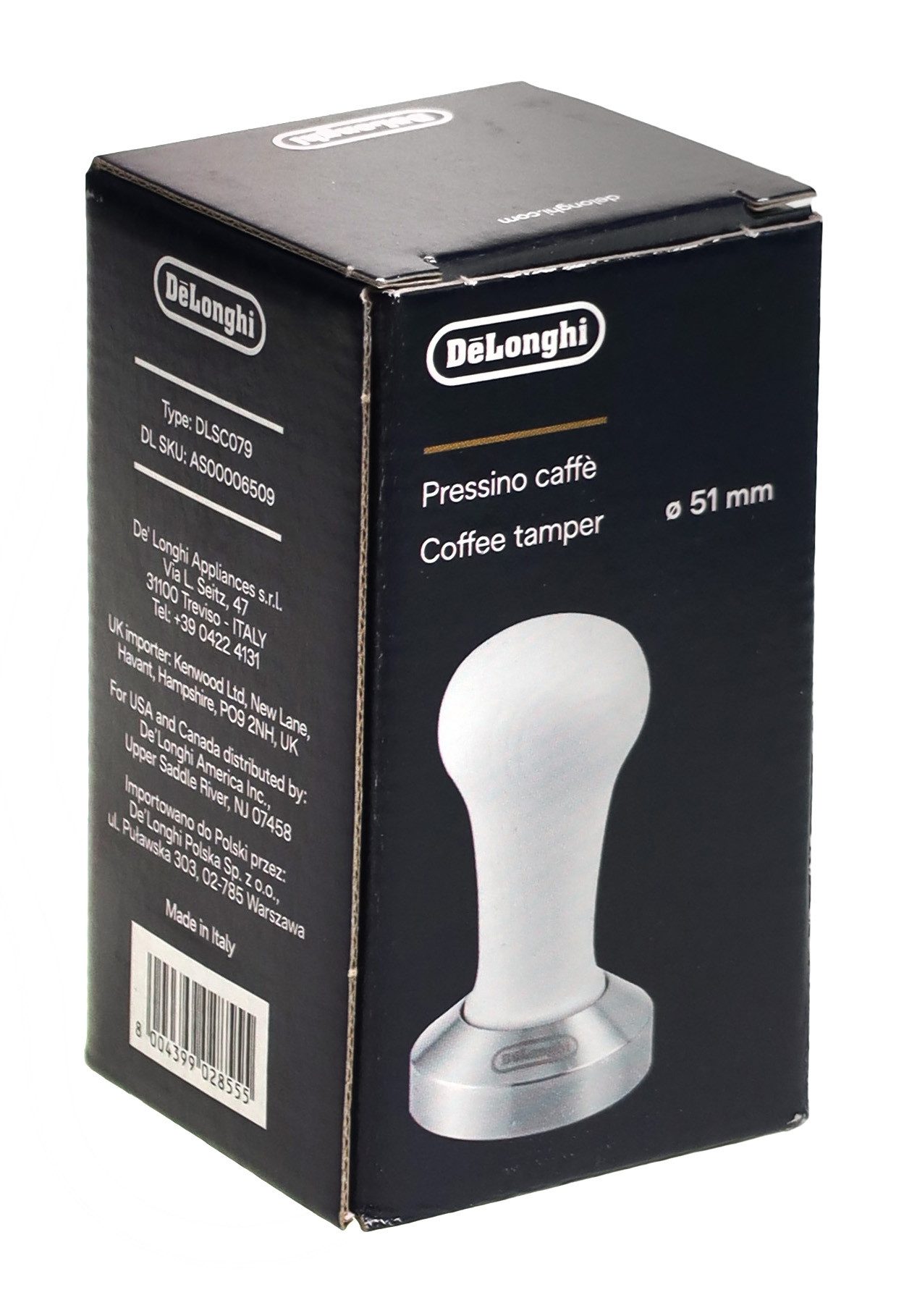 De'Longhi Tamper Delonghi AS00006509, DLSC079 DLSC079 Kaffee Tamper für Espressomaschin