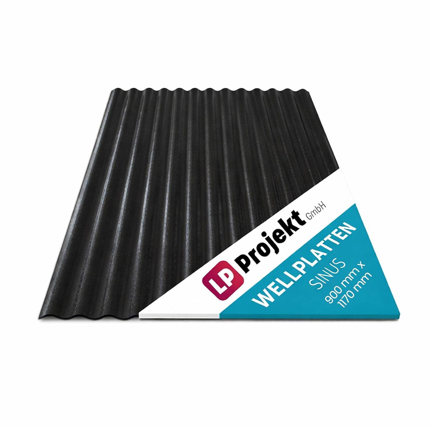 LP projekt Wellplatte Dach Kunststoff – Wetterfest & Langlebig für Überdachung, 1,2 mm, 1,05 m², (1-St., Einzelplatte oder 1er-/5er-/10er-Set), 90x117 cm Welldachplatten Transparent – Ideal für Carport & Garten