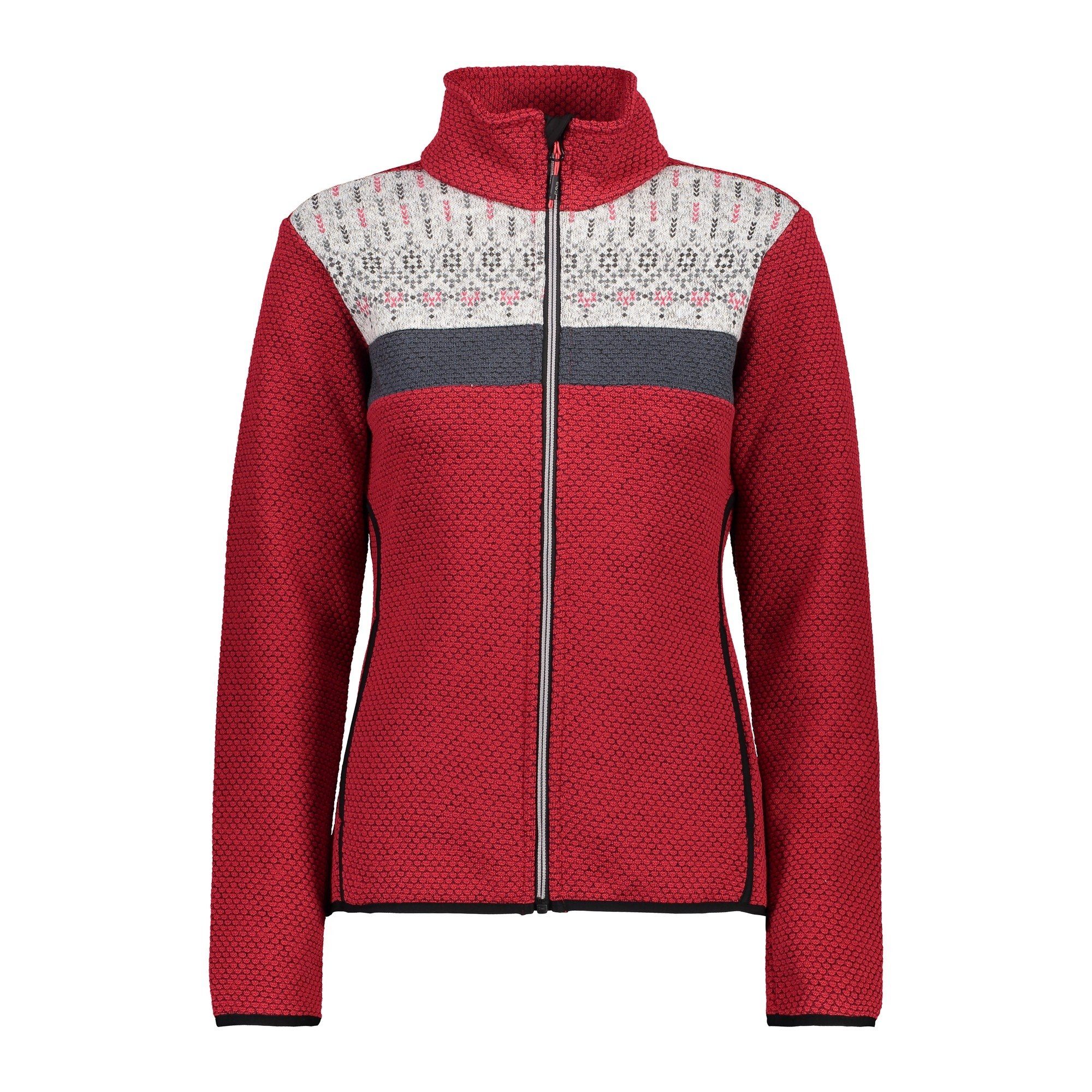 Damen Strickjacke Winter - Warme Fleece Cardigan Mit V-Ausschnitt