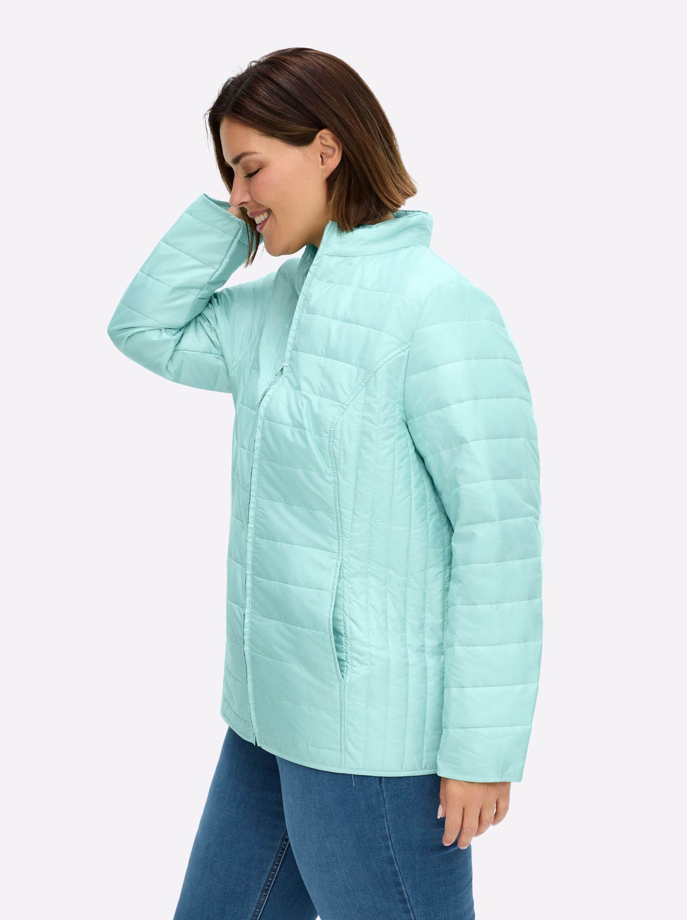 Sieh an! Winterjacke Steppjacke Langarm für die Übergangszeit, mit Stehkragen – Bild 3 von 5